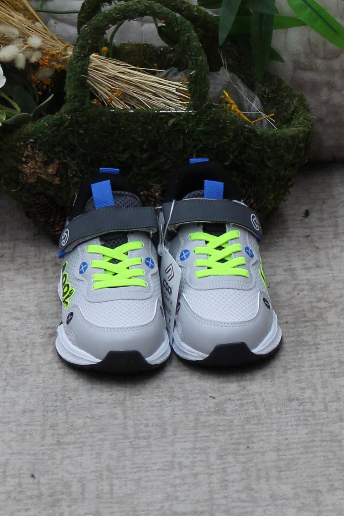 Cool Elvis Gri Anatomik Hafif Rahat Erkek Çocuk Ayakkabı - Görsel 3