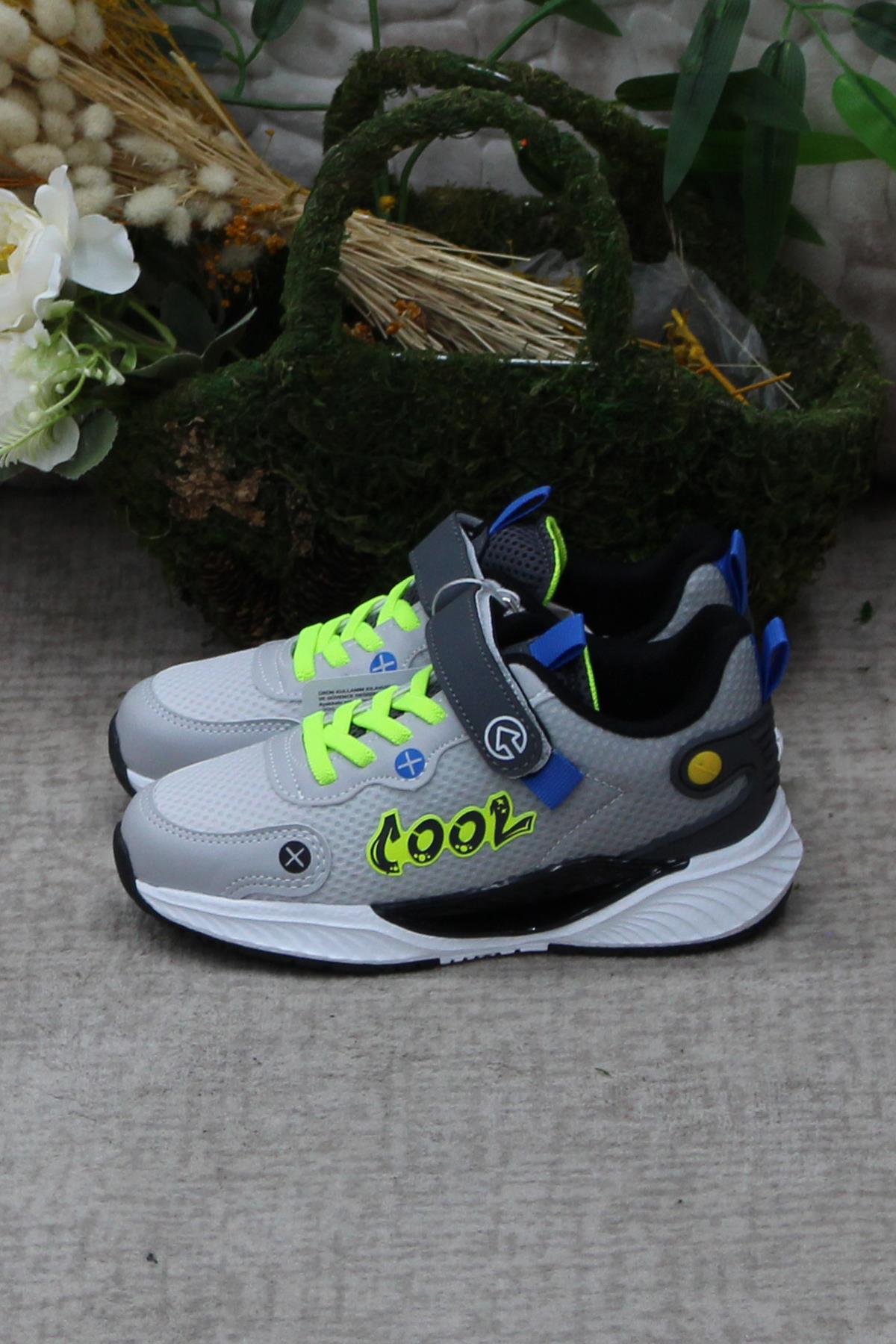 Cool Elvis Gri Anatomik Hafif Rahat Erkek Çocuk Ayakkabı - Görsel 4