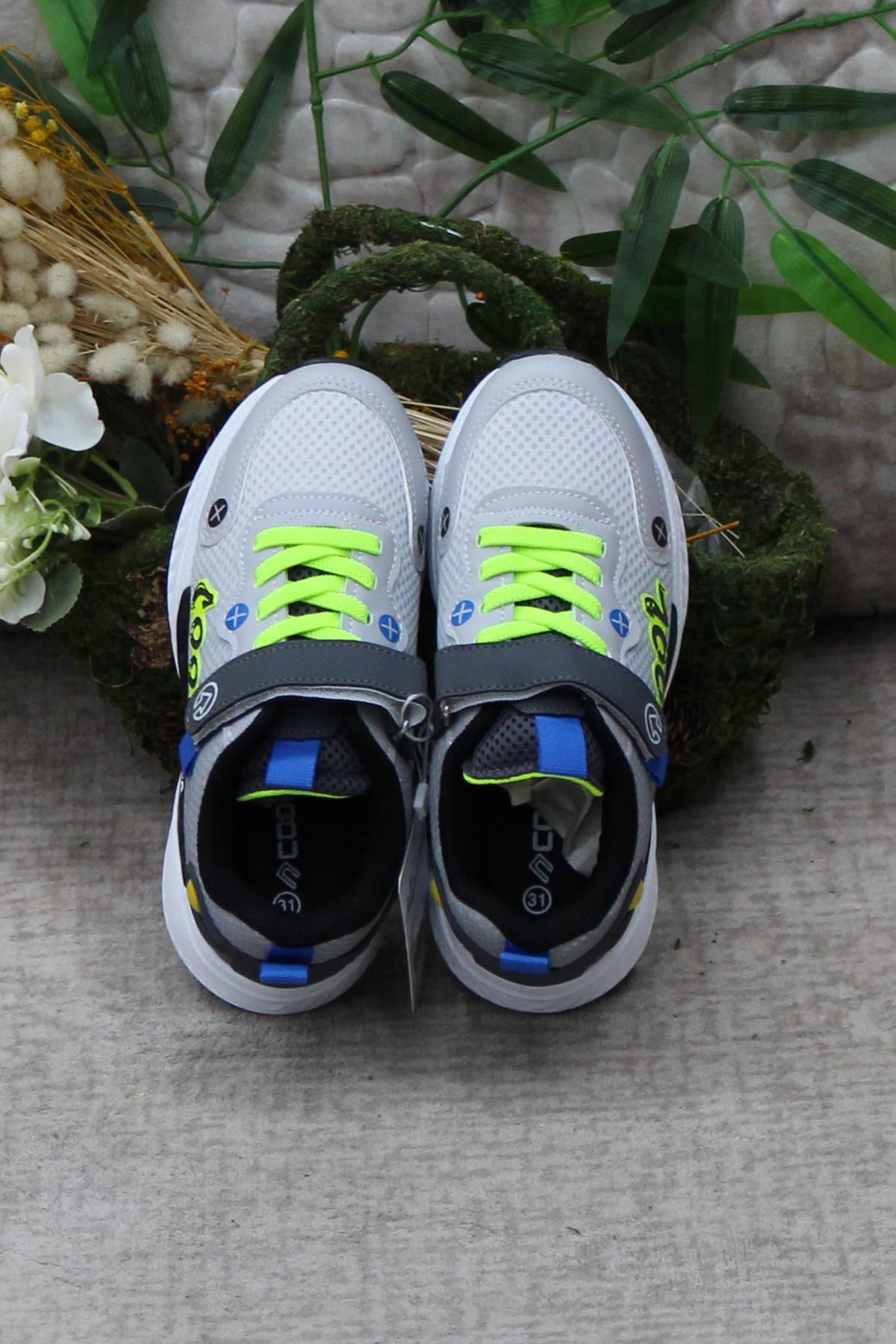 Cool Elvis Gri Anatomik Hafif Rahat Erkek Çocuk Ayakkabı - Görsel 6