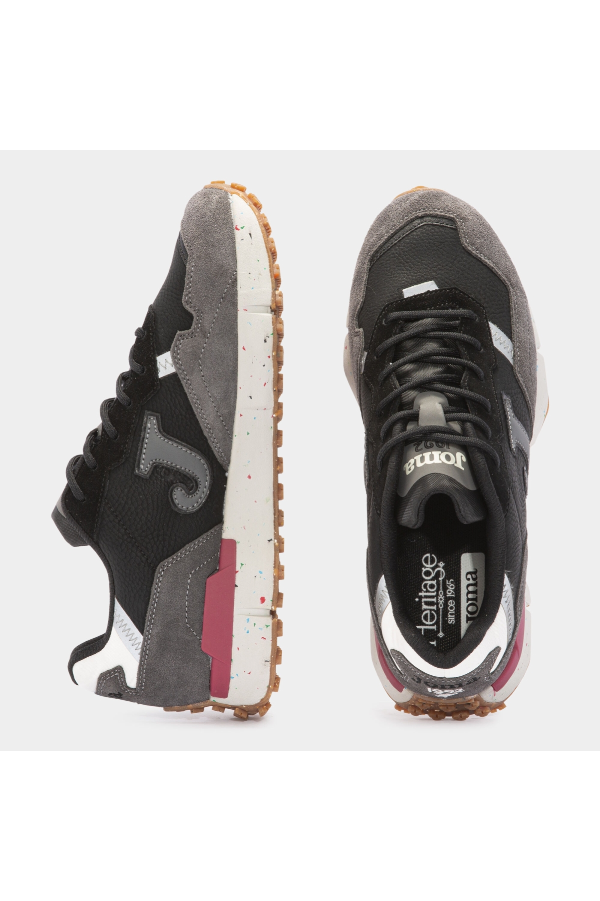 C-1992 Hakiki Deri Sneaker Unisex Spor Ayakkabı - Görsel 7