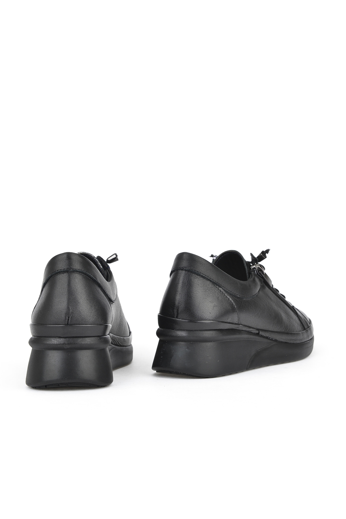 Kadın Hakiki Deri Aayakkabı 1431046Z709 Siyah - Görsel 4