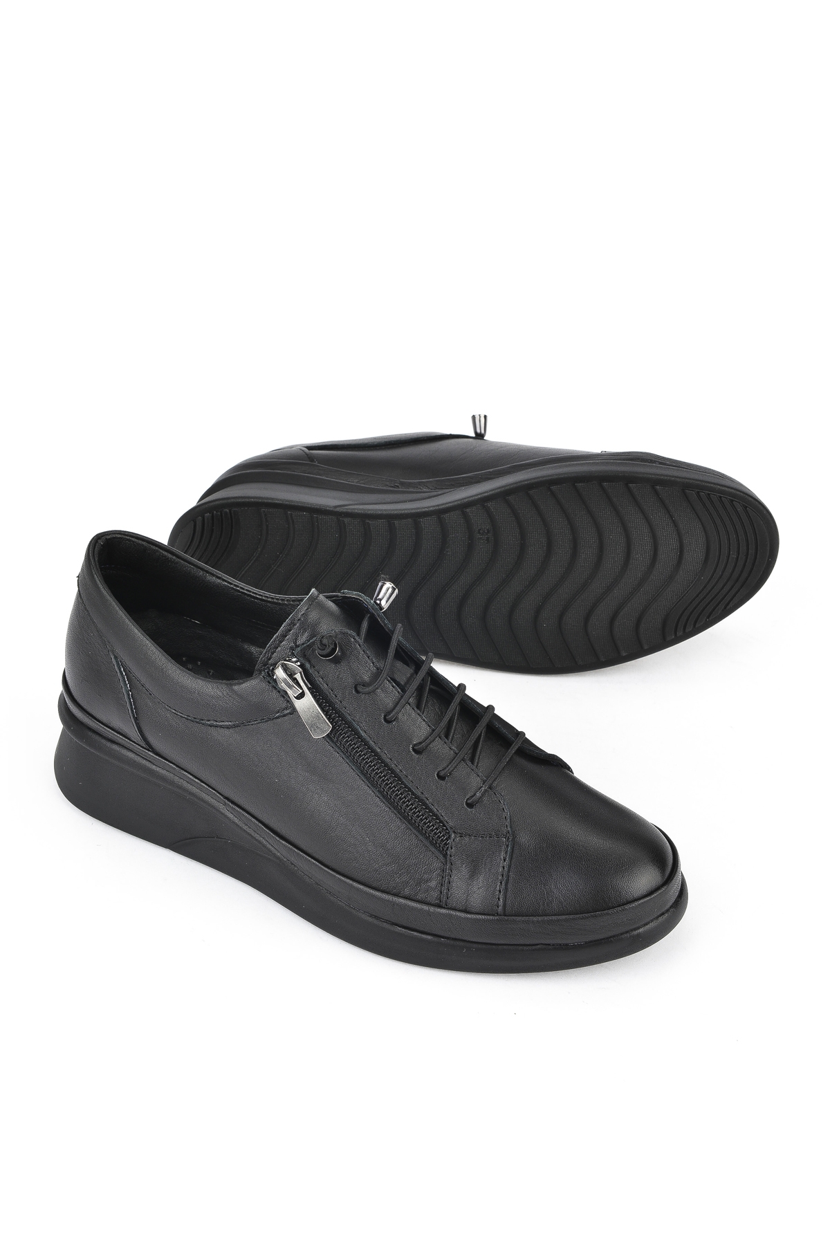 Kadın Hakiki Deri Aayakkabı 1431046Z709 Siyah - Görsel 5