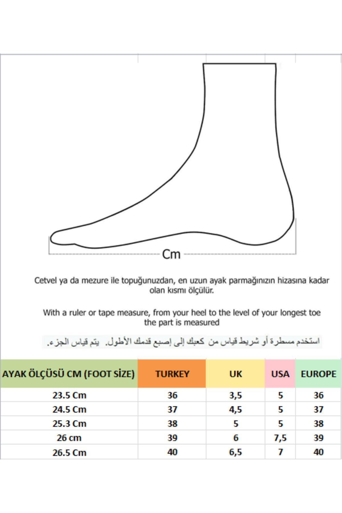 W708 Garantili Kadın Klasik Günlük Tarz Şık ve Rahat Topuklu Ayakkabı - Görsel 4