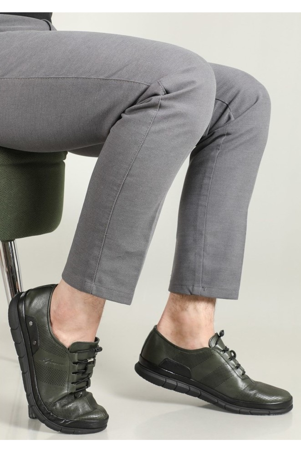 6022 %100 Hakiki Deri Casual Erkek Ayakkabı - Görsel 3