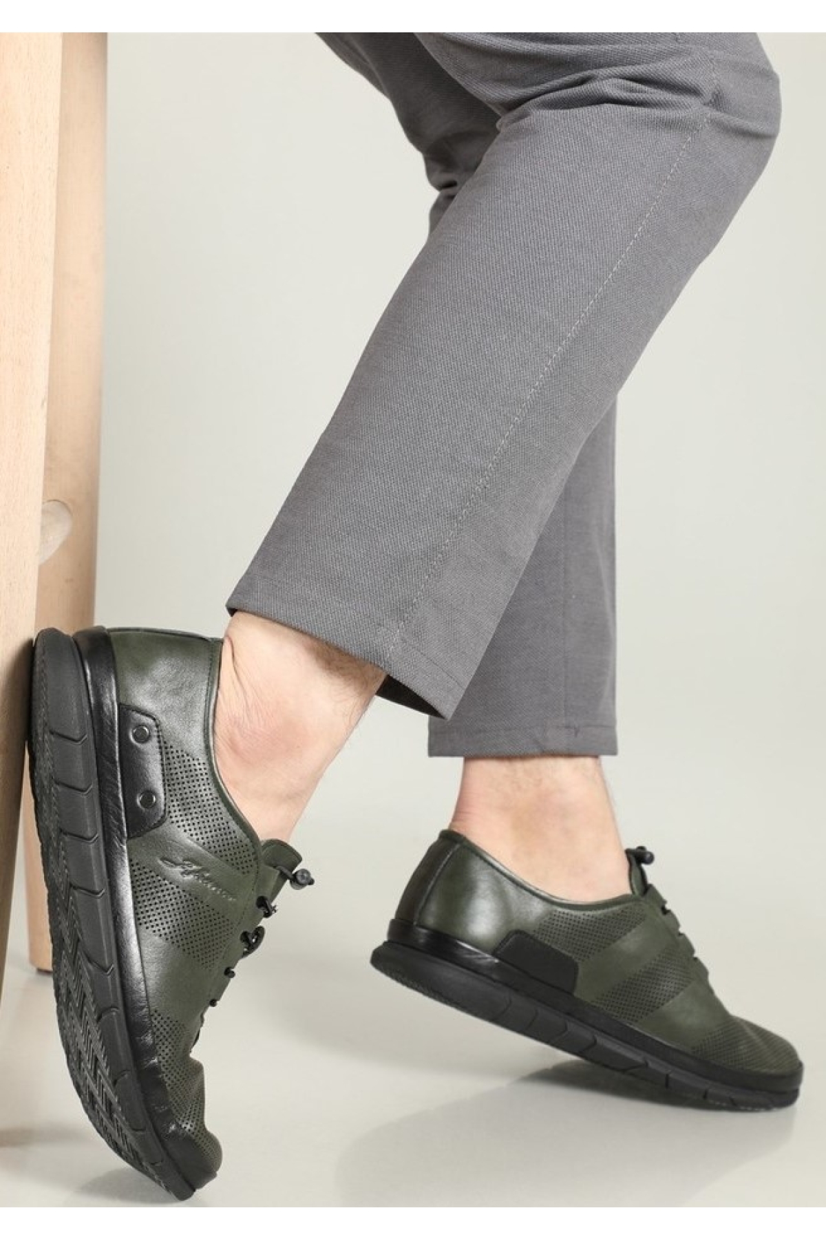 6022 %100 Hakiki Deri Casual Erkek Ayakkabı - Görsel 5