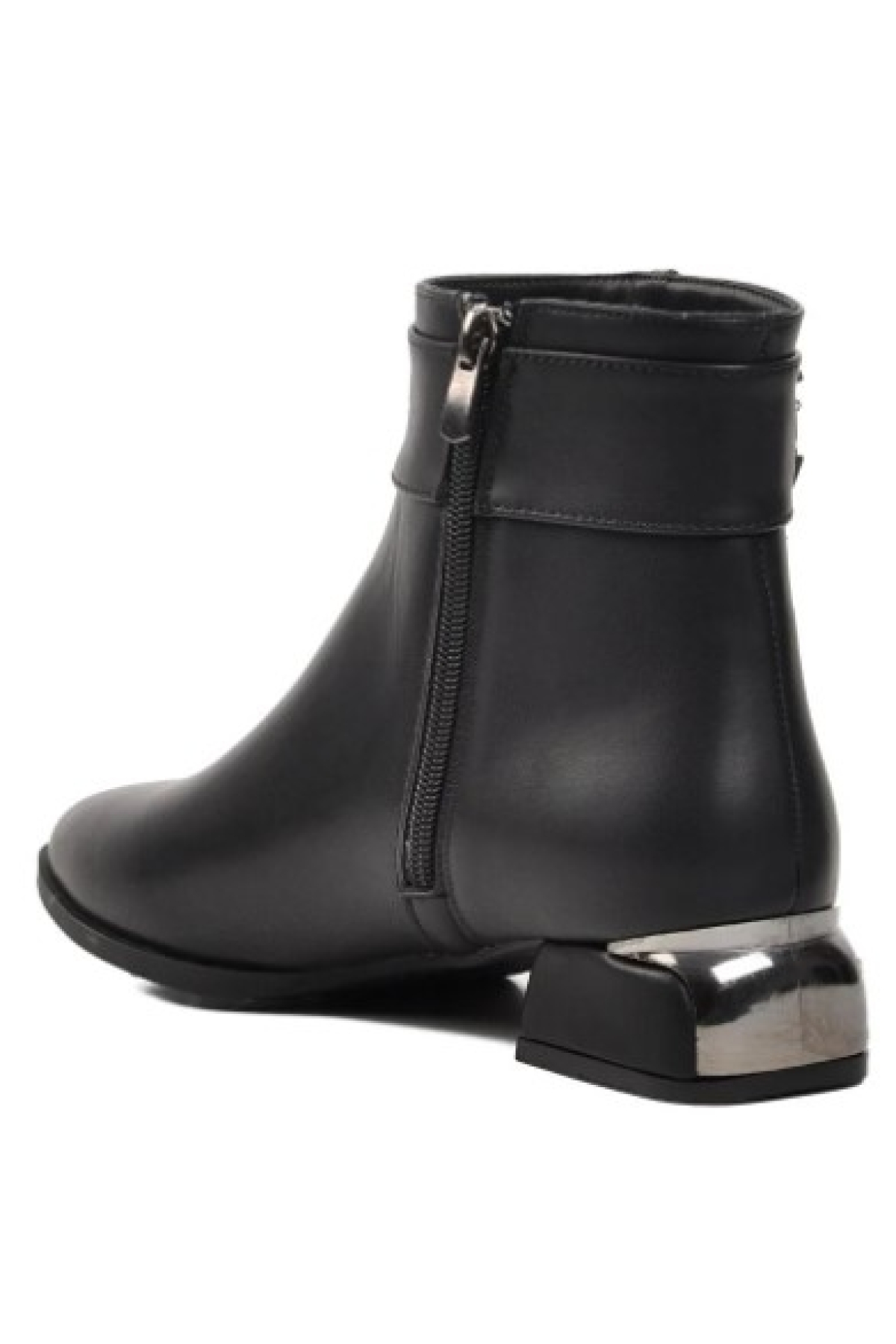 Bilek Toka Detaylı Klasik Düz Taban Kadın Bot - Görsel 5