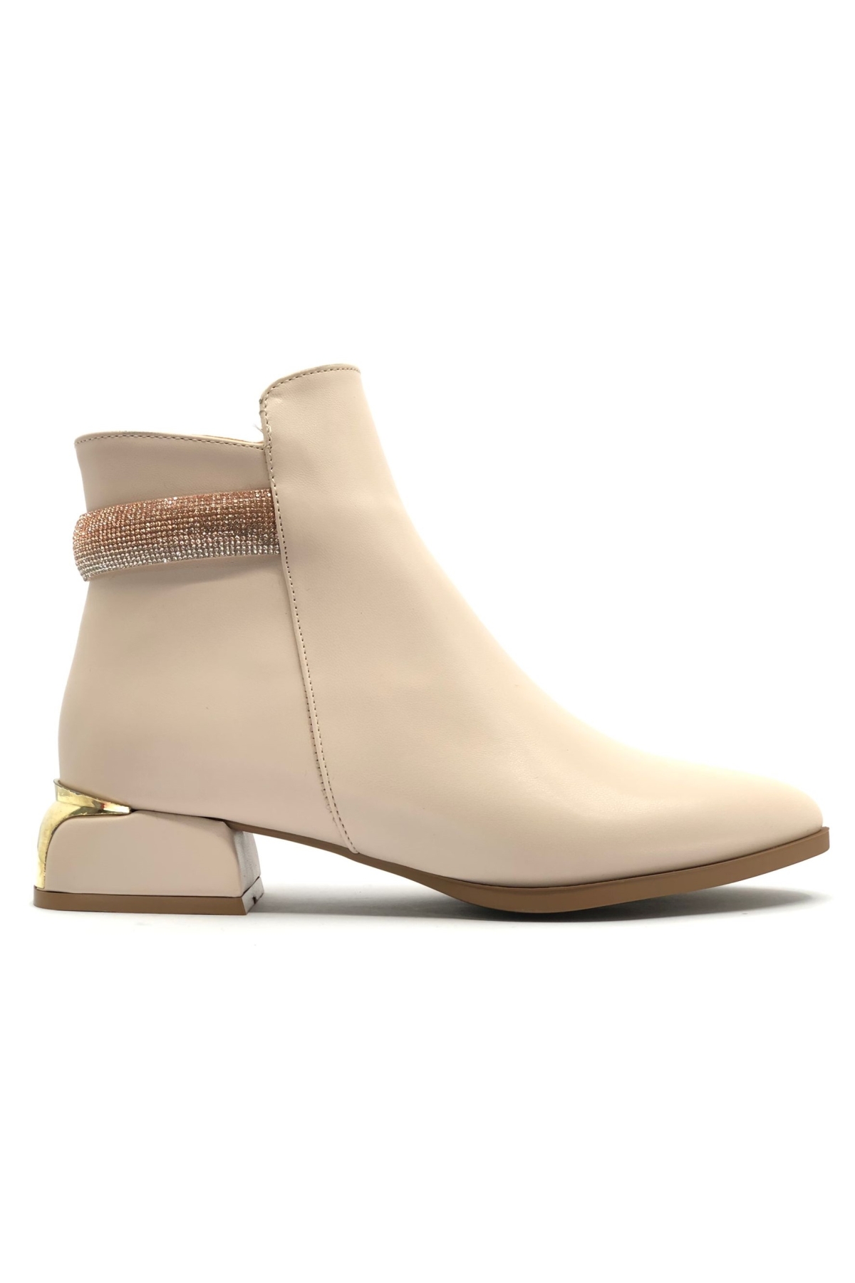 Bilek Taşlı Klasik Düz Taban Kadın Bot - Görsel 2