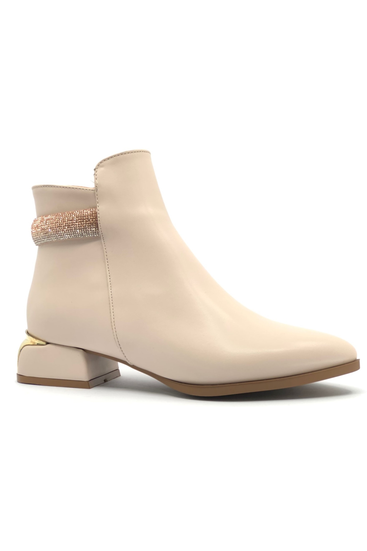 Bilek Taşlı Klasik Düz Taban Kadın Bot - Görsel 3