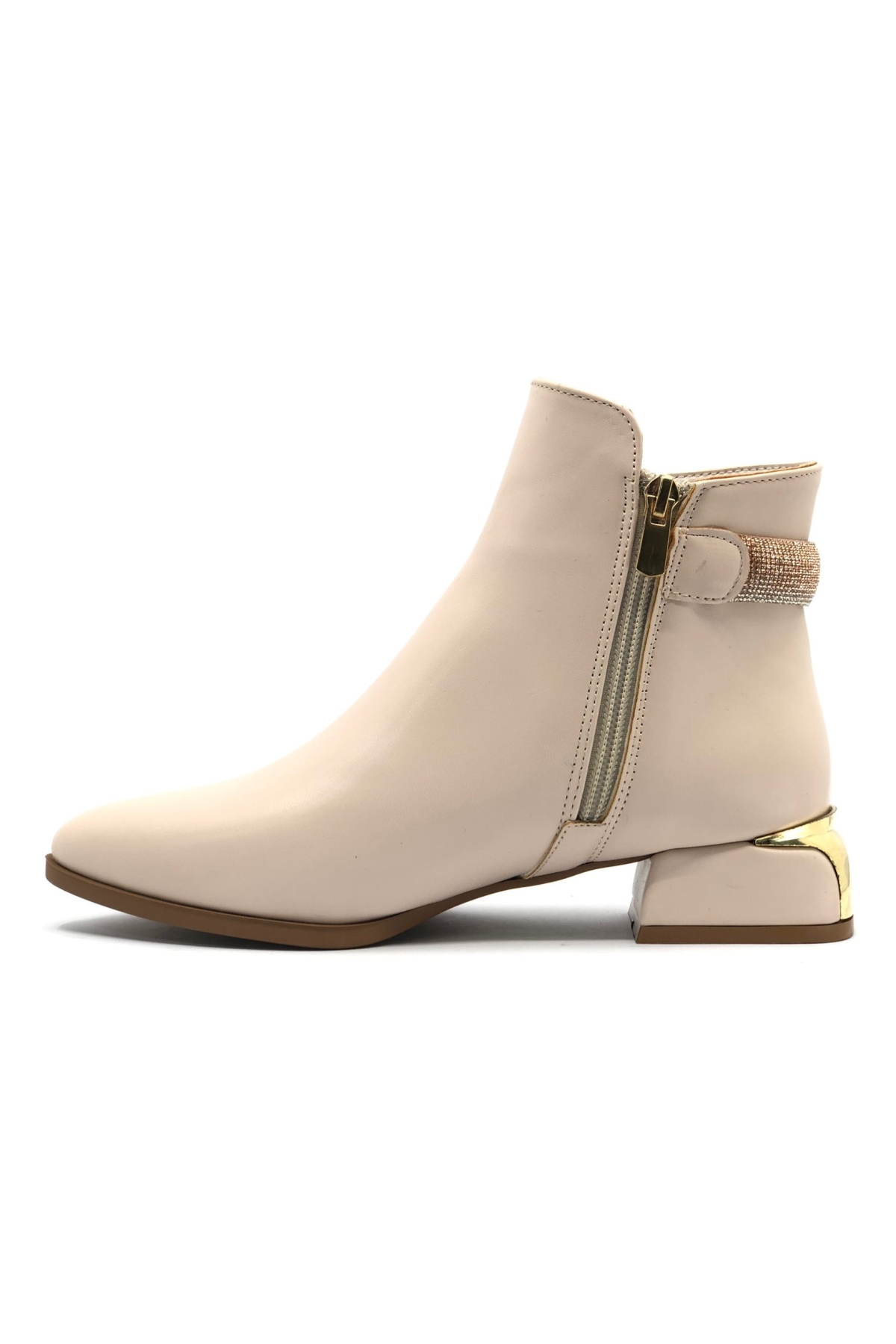 Bilek Taşlı Klasik Düz Taban Kadın Bot - Görsel 4