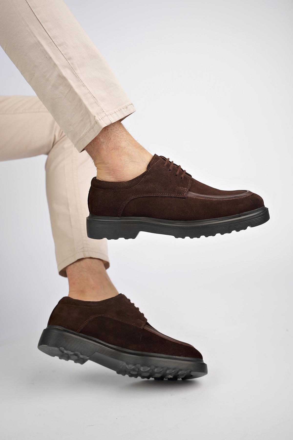 SAMUEL Garantili Günlük Klasik Hakiki Deri Casual Rahat Ortopedik Kalın Taban Erkek Ayakkabı - Görsel 4