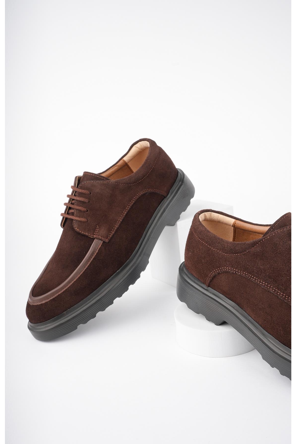 SAMUEL Garantili Günlük Klasik Hakiki Deri Casual Rahat Ortopedik Kalın Taban Erkek Ayakkabı - Görsel 9