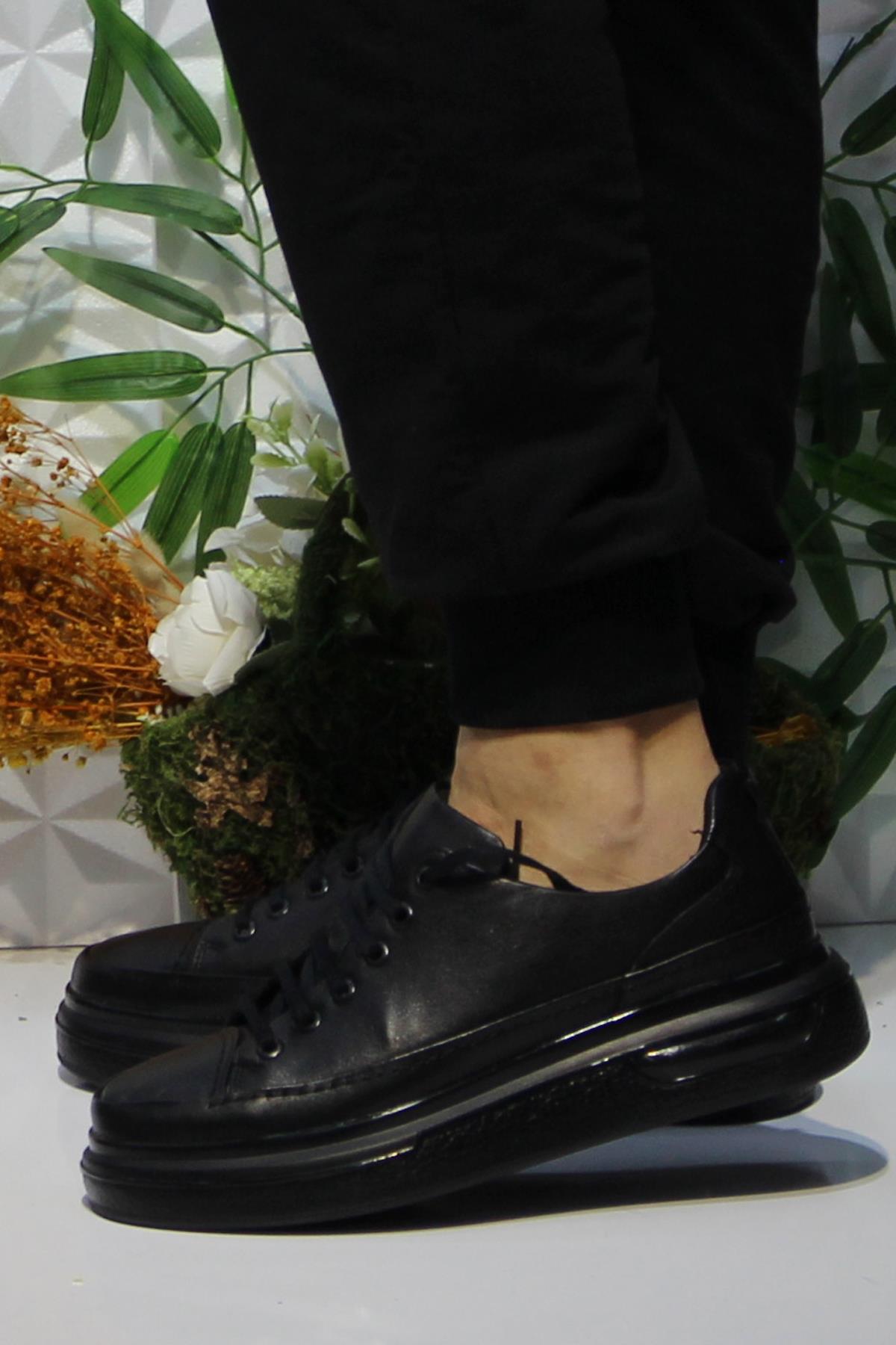 242 1870 Siyah Rahat Orijinal Ürün Hakiki Deri Erkek Ayakkabı - Görsel 4