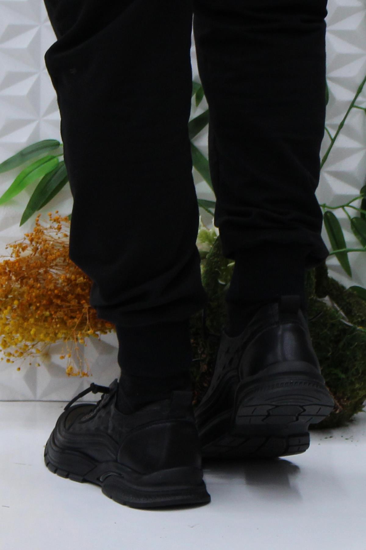 Guja 24K518 Siyah Rahat Esnek Orijinal Ürün Hakiki Deri Erkek Ayakkabı - Görsel 5