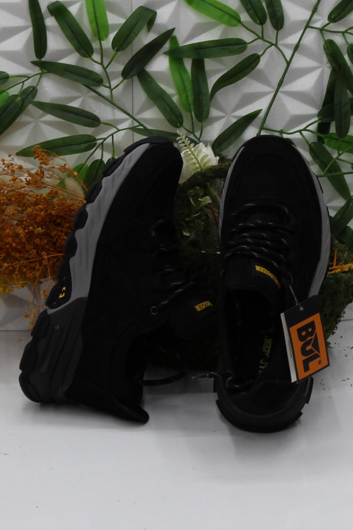 250011 Siyah Nubuk Rahat Orijinal Ürün Hakiki Deri Erkek Ayakkabı - Görsel 6