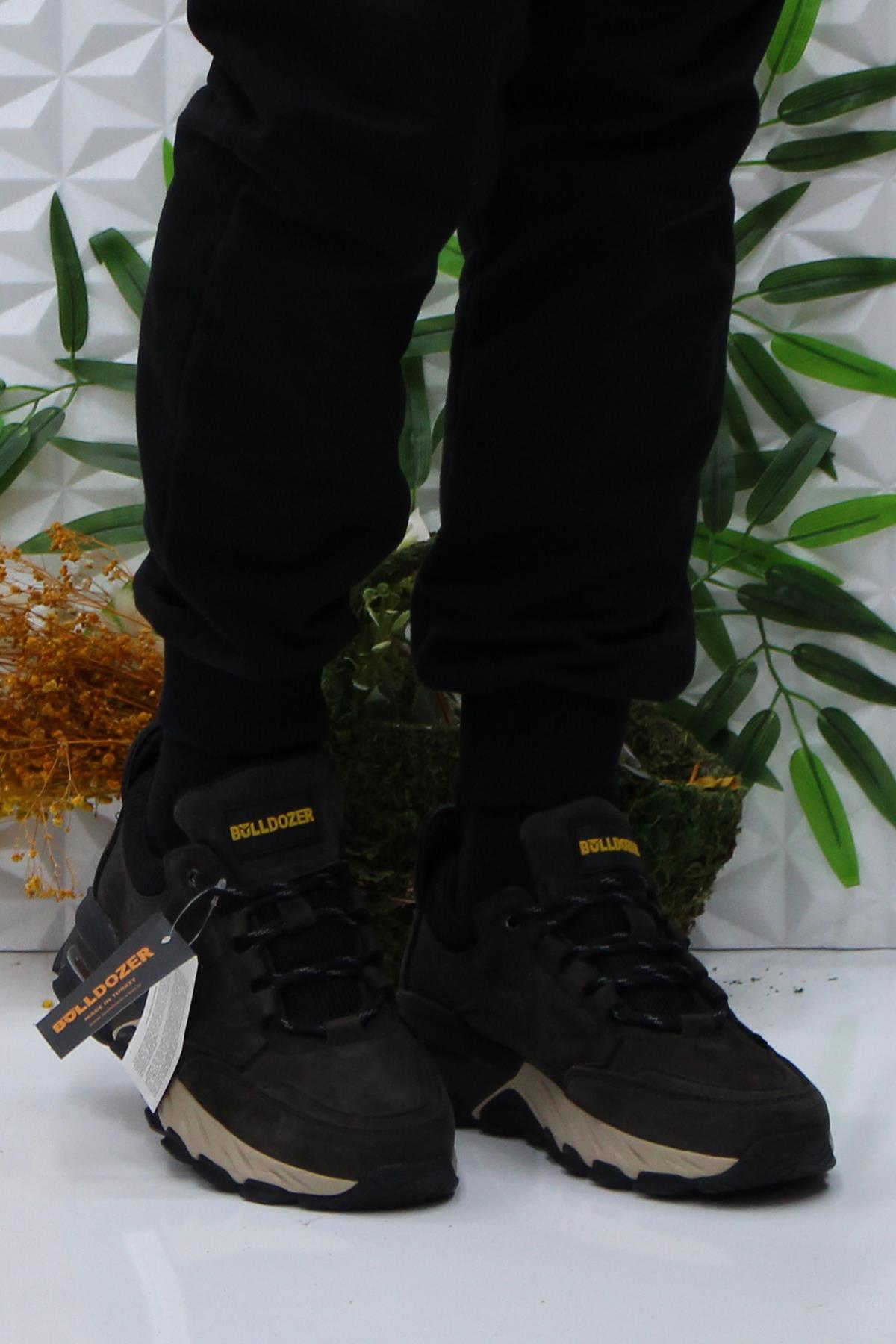 250011 Antrasit Nubuk Rahat Orijinal Ürün Hakiki Deri Erkek Ayakkabı - Görsel 3