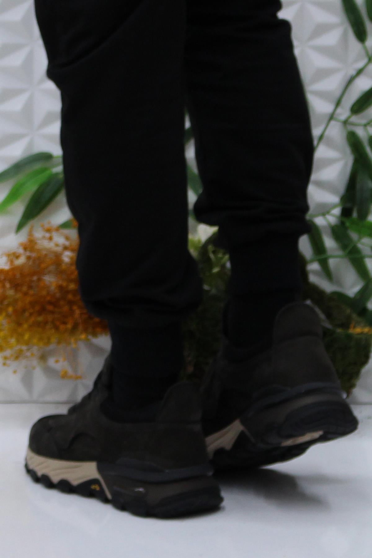 250011 Antrasit Nubuk Rahat Orijinal Ürün Hakiki Deri Erkek Ayakkabı - Görsel 5