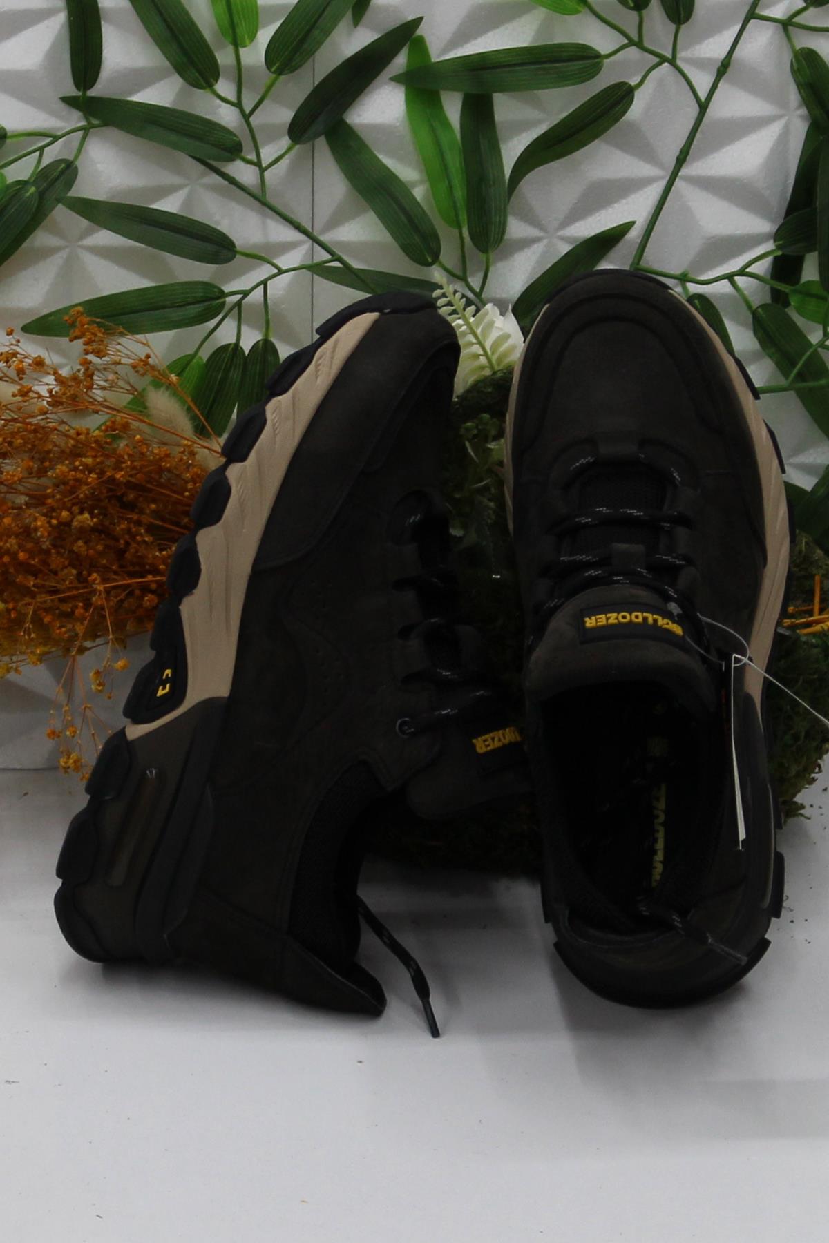 250011 Antrasit Nubuk Rahat Orijinal Ürün Hakiki Deri Erkek Ayakkabı - Görsel 6