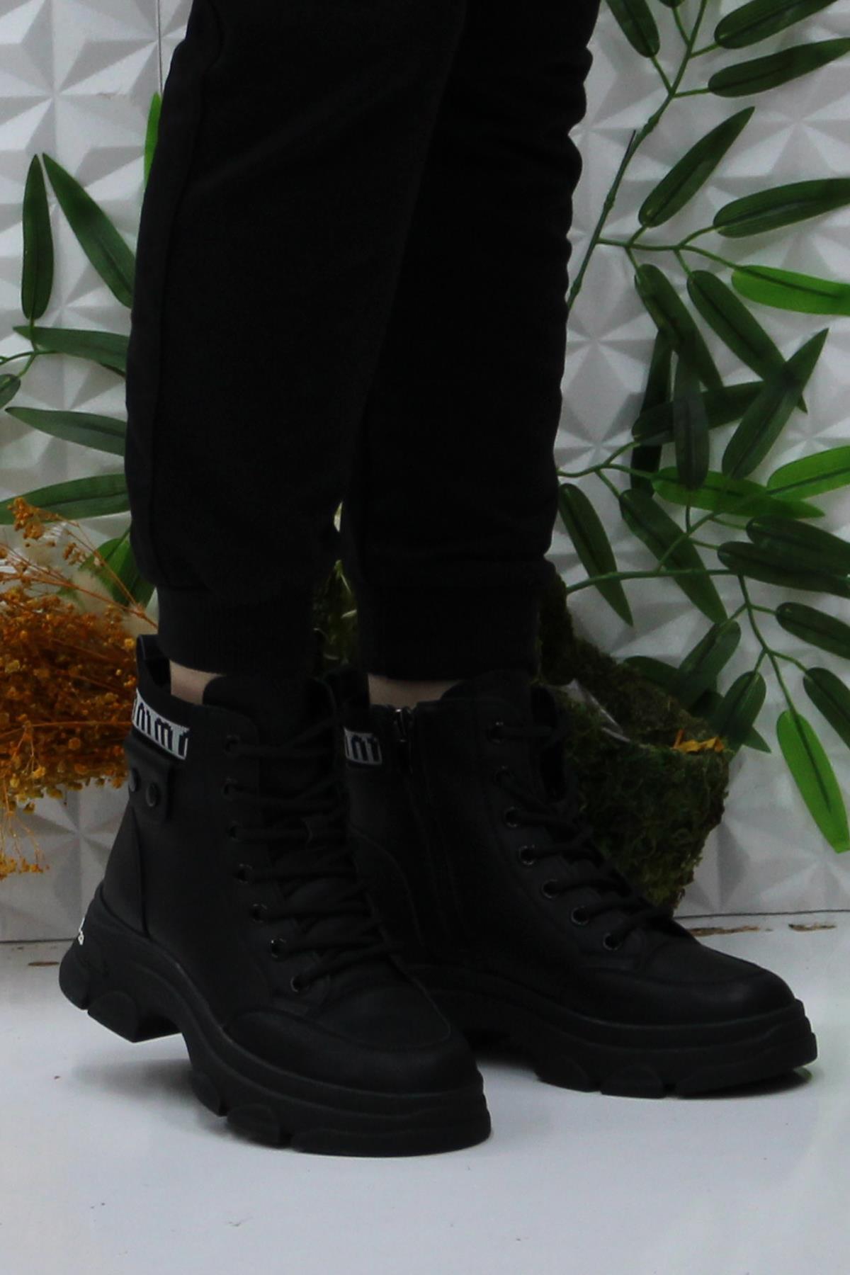 Guja 24K310-7 Siyah Orijinal Ürün Yumuşak Esnek Kaymaz Taban Kadın Bot - Görsel 3