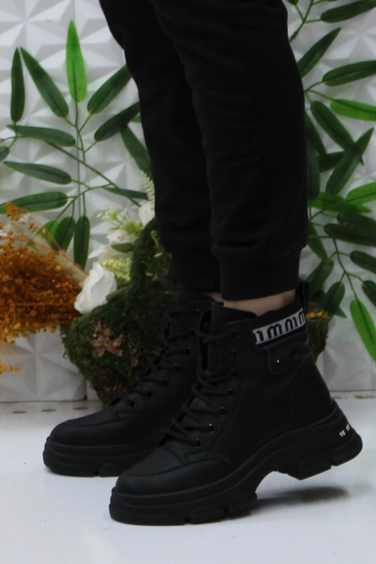 Guja 24K310-7 Siyah Orijinal Ürün Yumuşak Esnek Kaymaz Taban Kadın Bot - Görsel 4