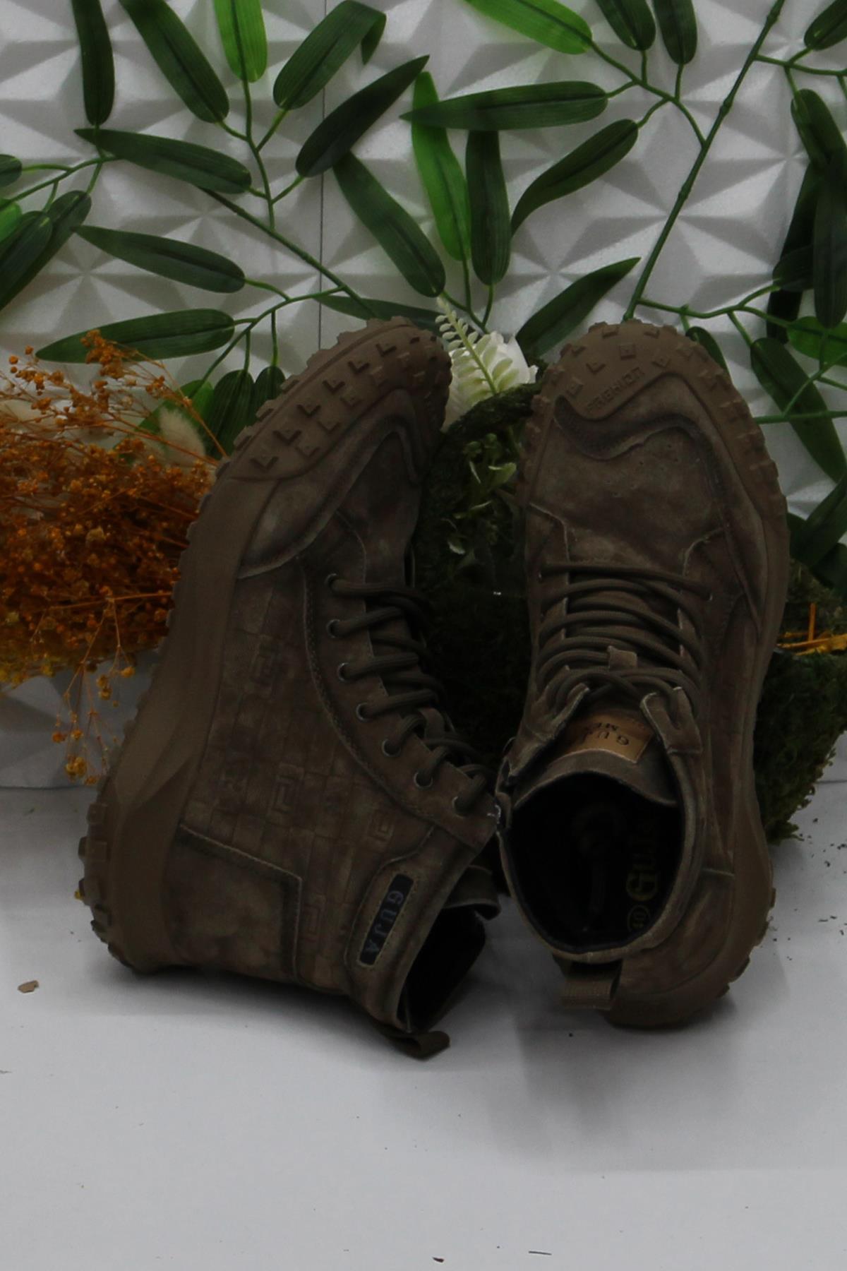 Guja 24K503 Bej Süet Rahat Esnek Orijinal Ürün Hakiki Deri Erkek Bot - Görsel 3