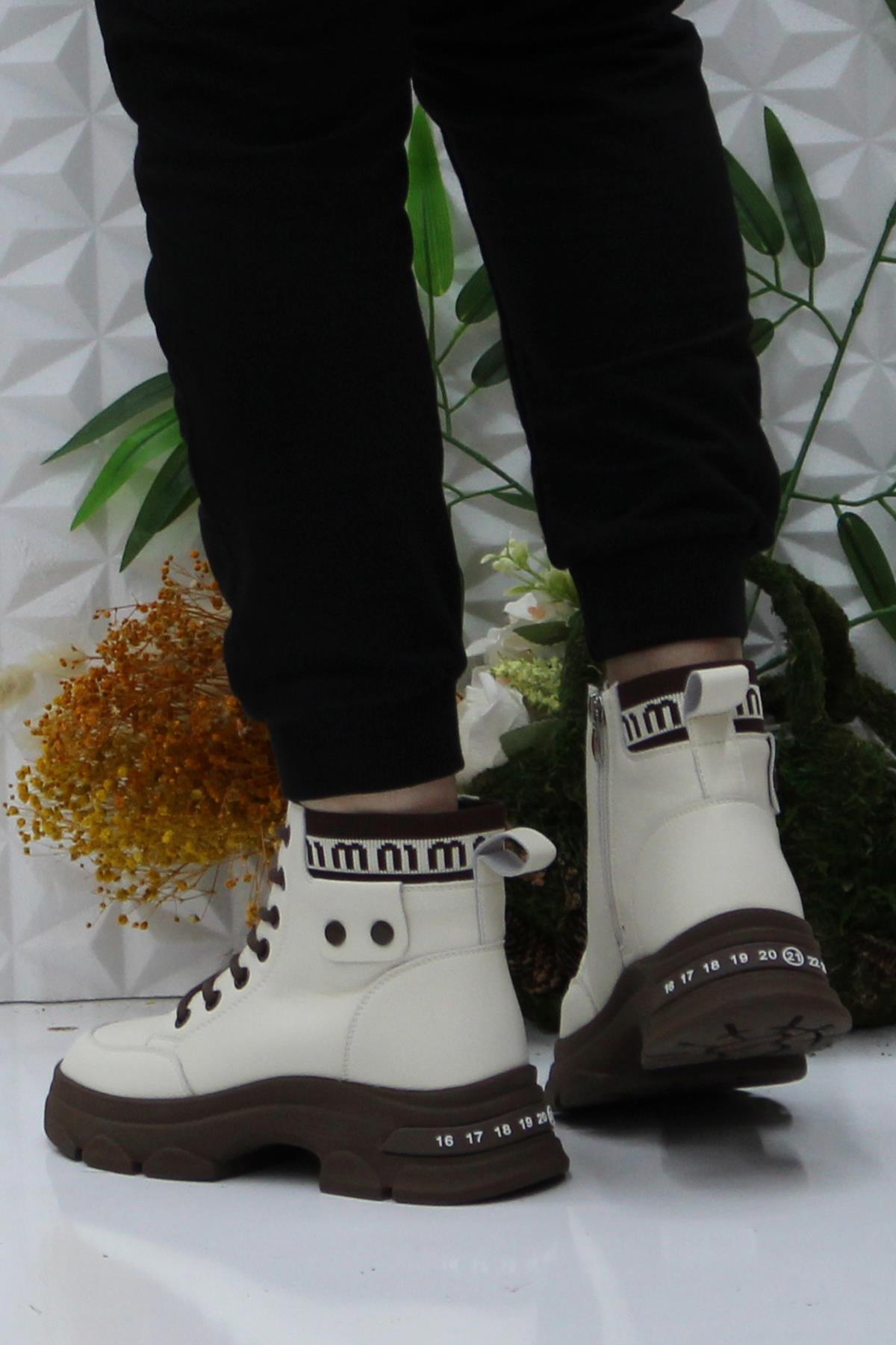 Guja 24K310-7 Bej Orijinal Ürün Yumuşak Esnek Kaymaz Taban Kadın Bot - Görsel 5