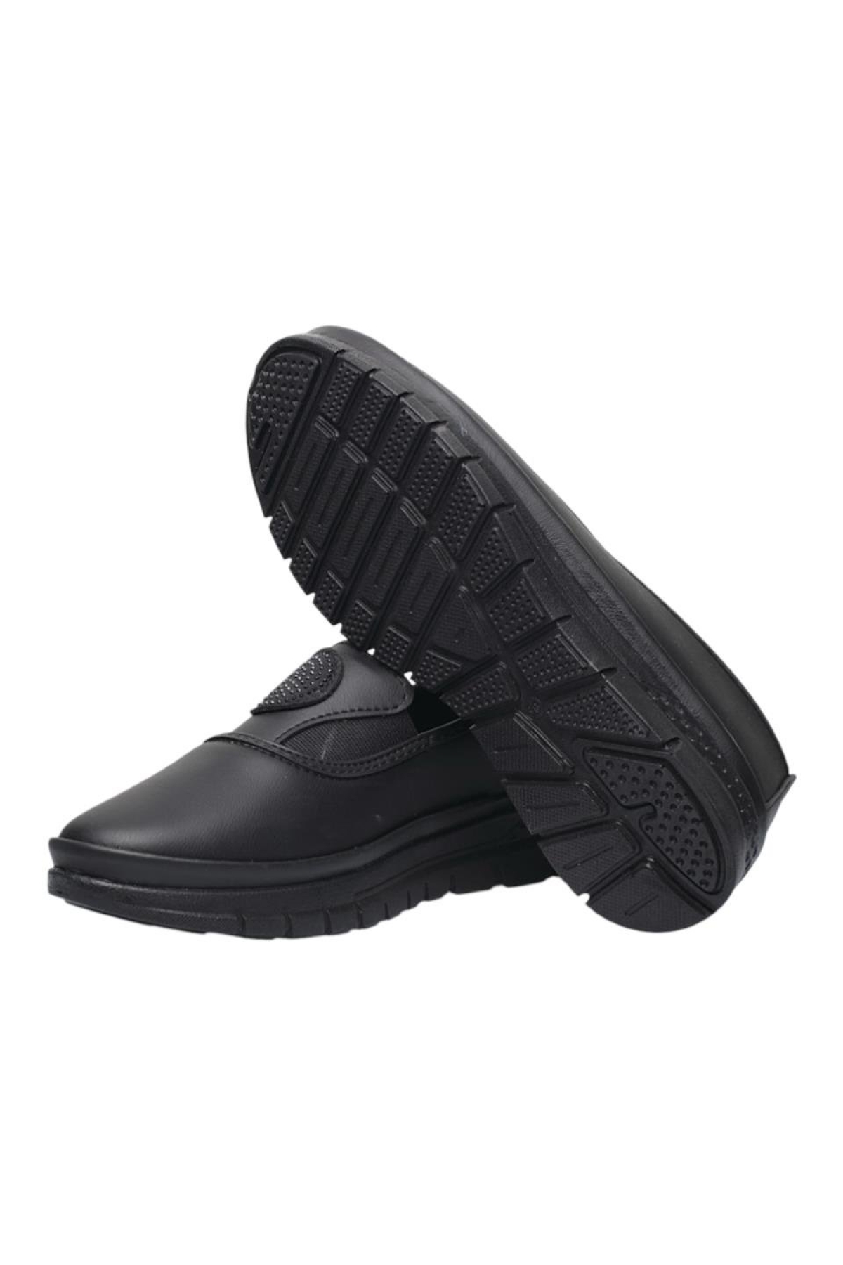 Kadın Ortopedik Taban Lastikli Anne Günlük Ayakkabı SİYAH - Görsel 8