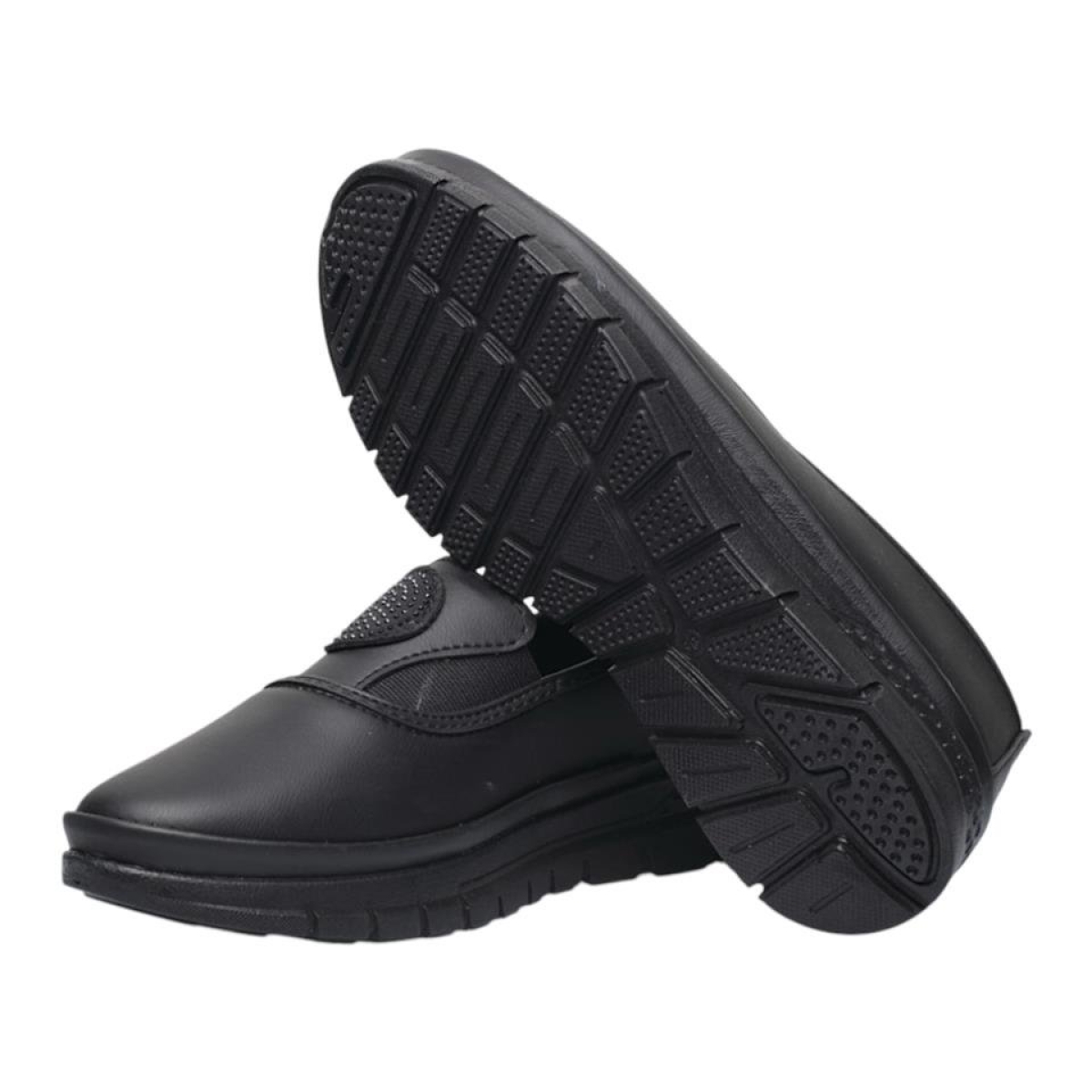 Kadın Ortopedik Taban Lastikli Anne Günlük Ayakkabı SİYAH - Görsel 9