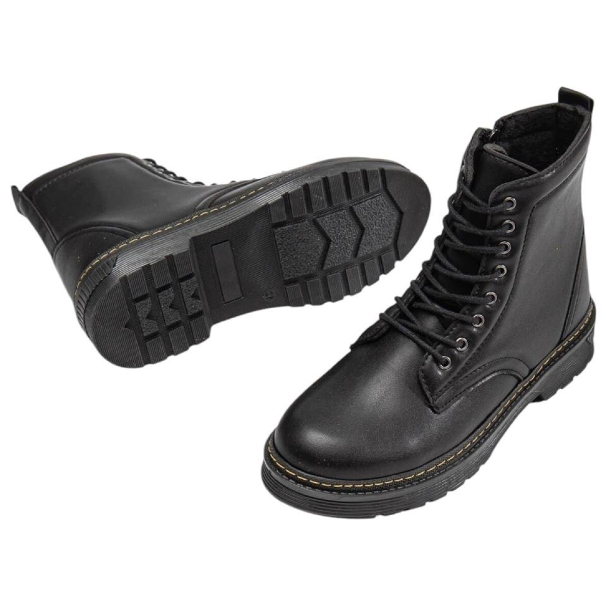 Kadın Termo Fermuarlı Bağcıklı Bot SİYAH - Görsel 3