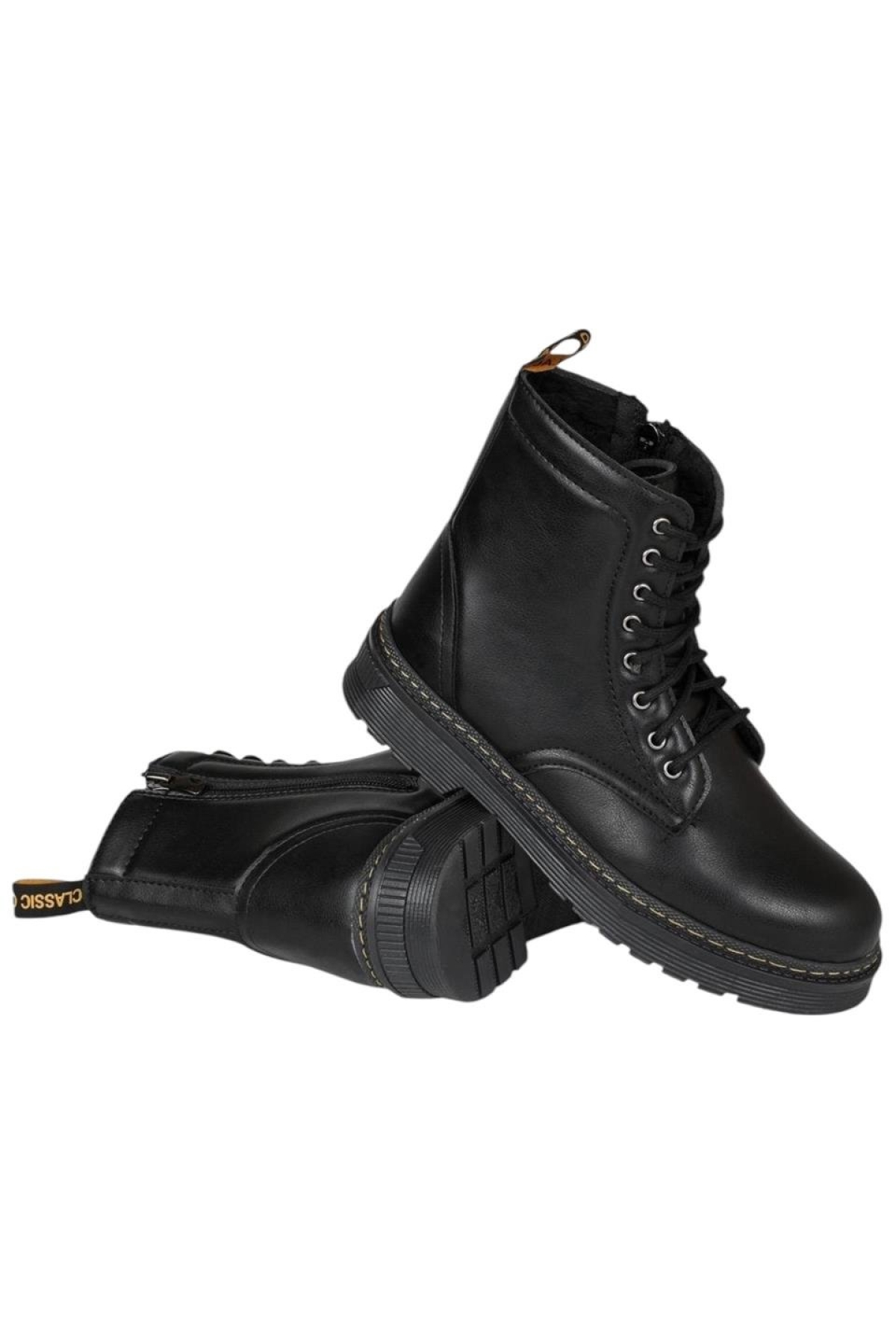 Kadın Termo Fermuarlı Bağcıklı Bot SİYAH - Görsel 8