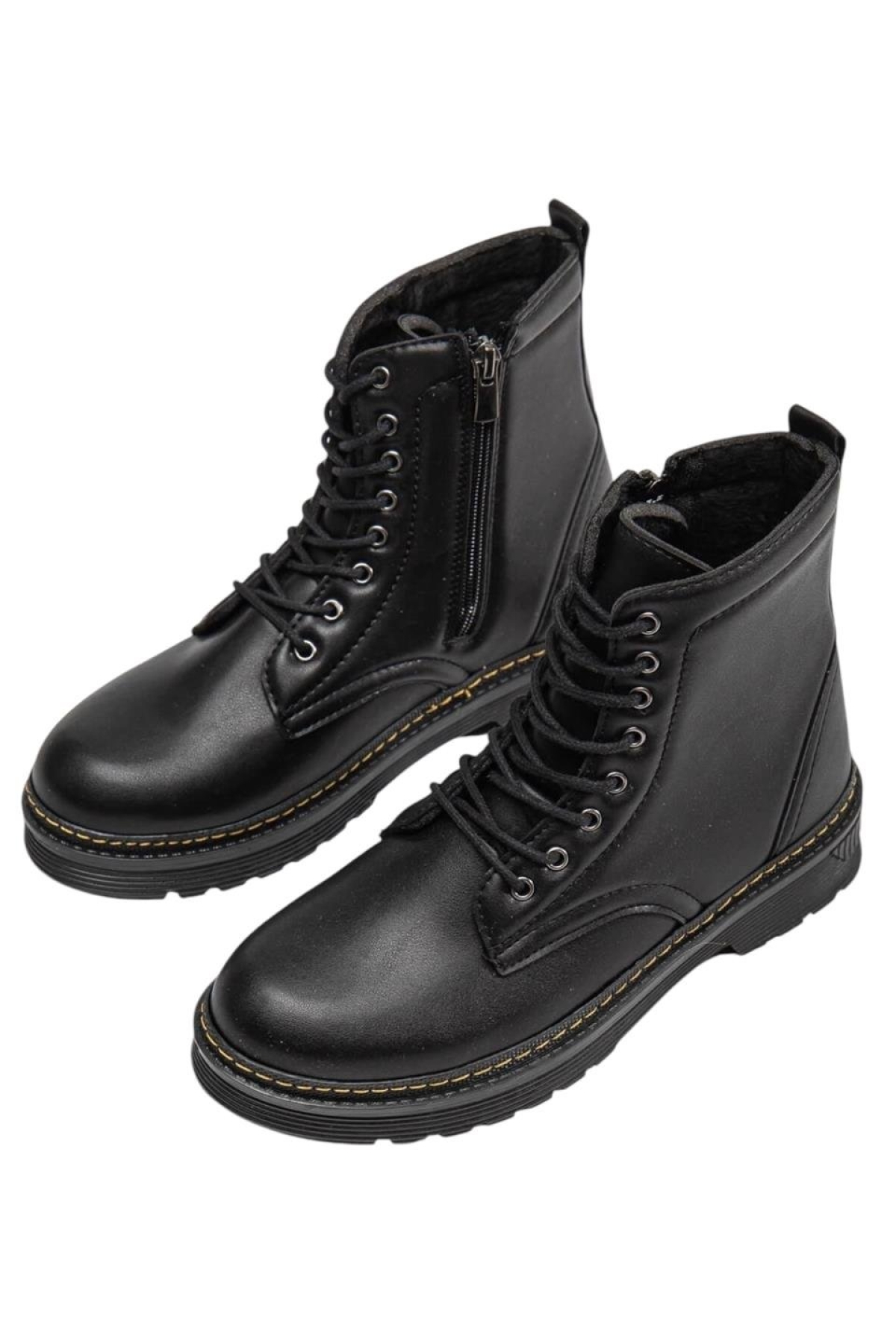 Kadın Termo Fermuarlı Bağcıklı Bot SİYAH - Görsel 10