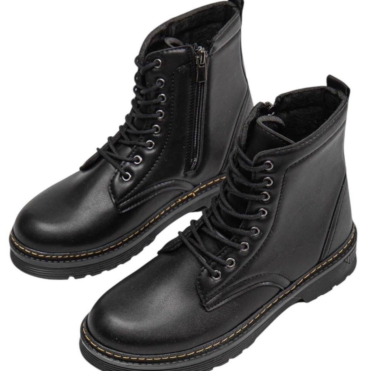 Kadın Termo Fermuarlı Bağcıklı Bot SİYAH - Görsel 11