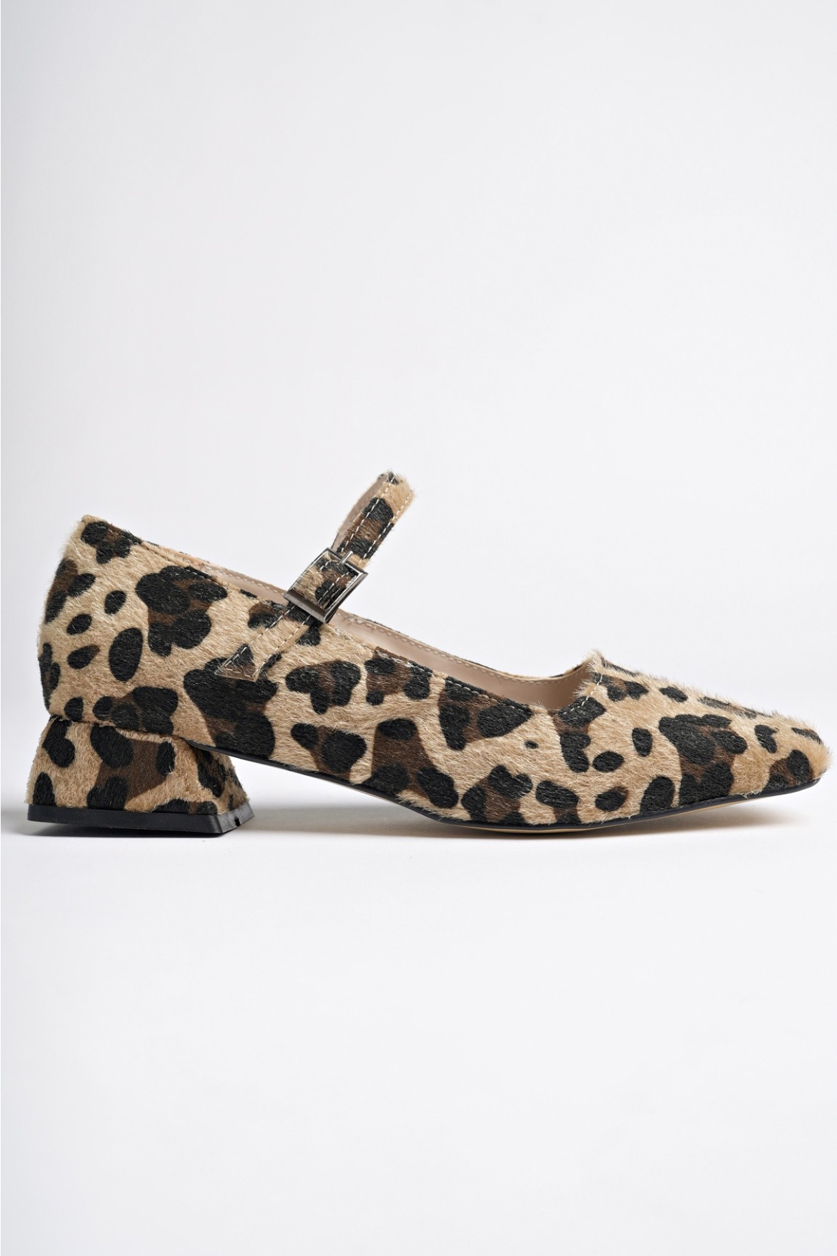 MARY Garantili Kare Burunlu Kadın Kısa Topuklu Ayakkabı - Görsel 6