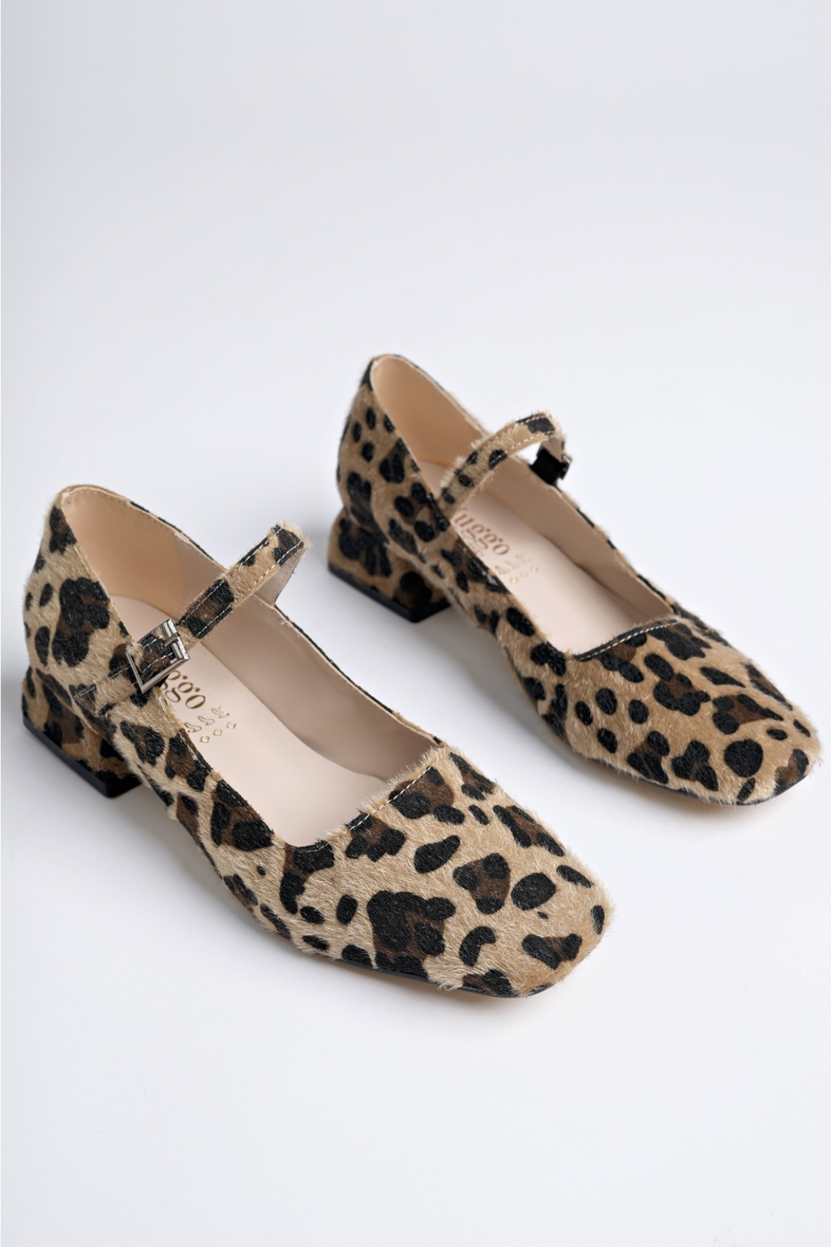 MARY Garantili Kare Burunlu Kadın Kısa Topuklu Ayakkabı - Görsel 7