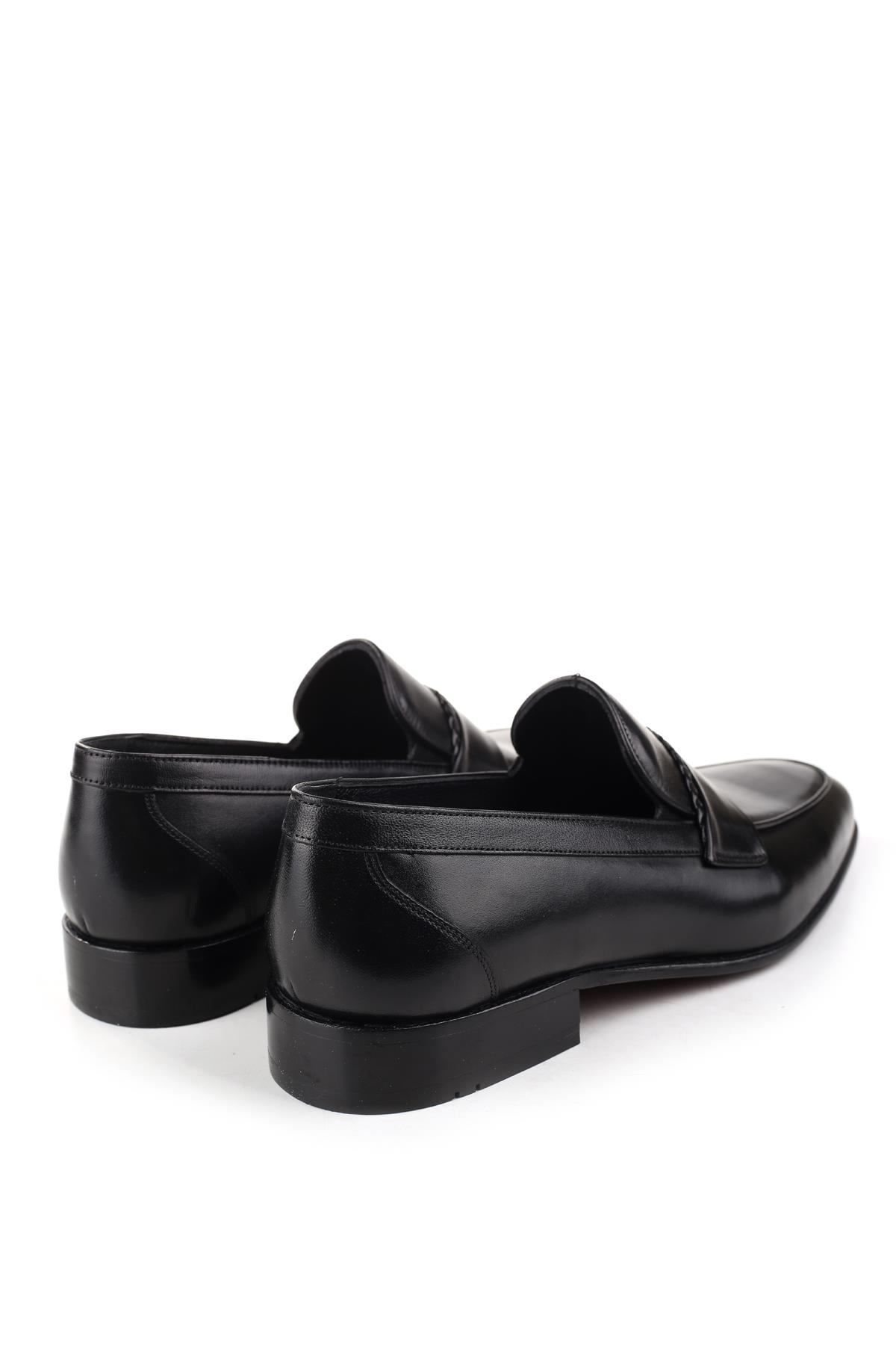 3103 Erkek Klasik Kösele Taban Günlük Deri Ayakkabı - Görsel 5