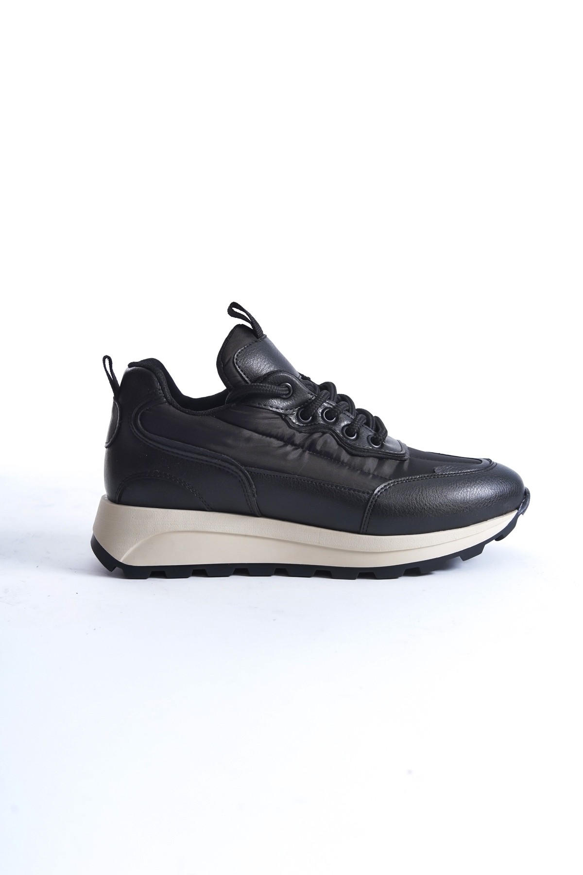 Sersp Siyah Günlük Rahat Sneaker Hafif Spor Ayakkabı - Görsel 5