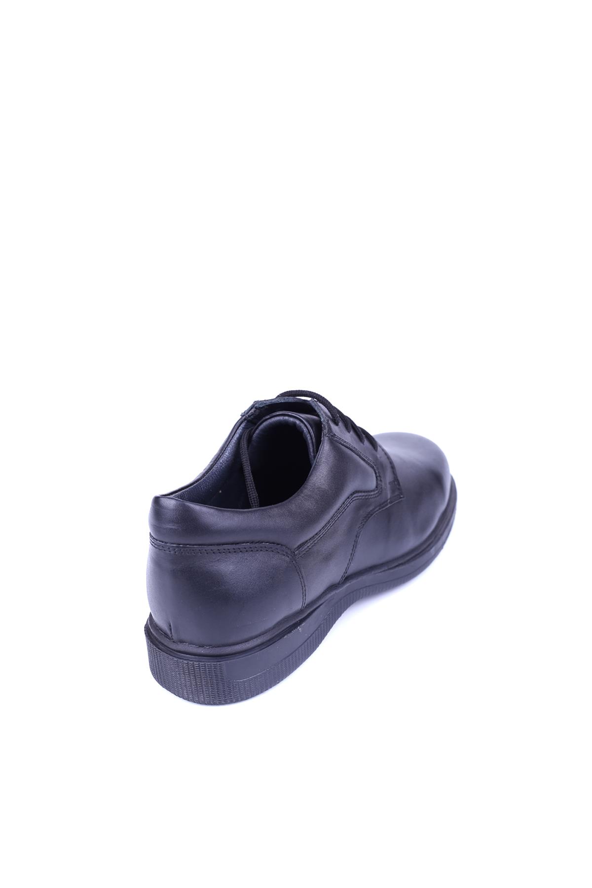 2100 Deri Erkek Siyah Günlük Comfort Ayakkabı - Görsel 5