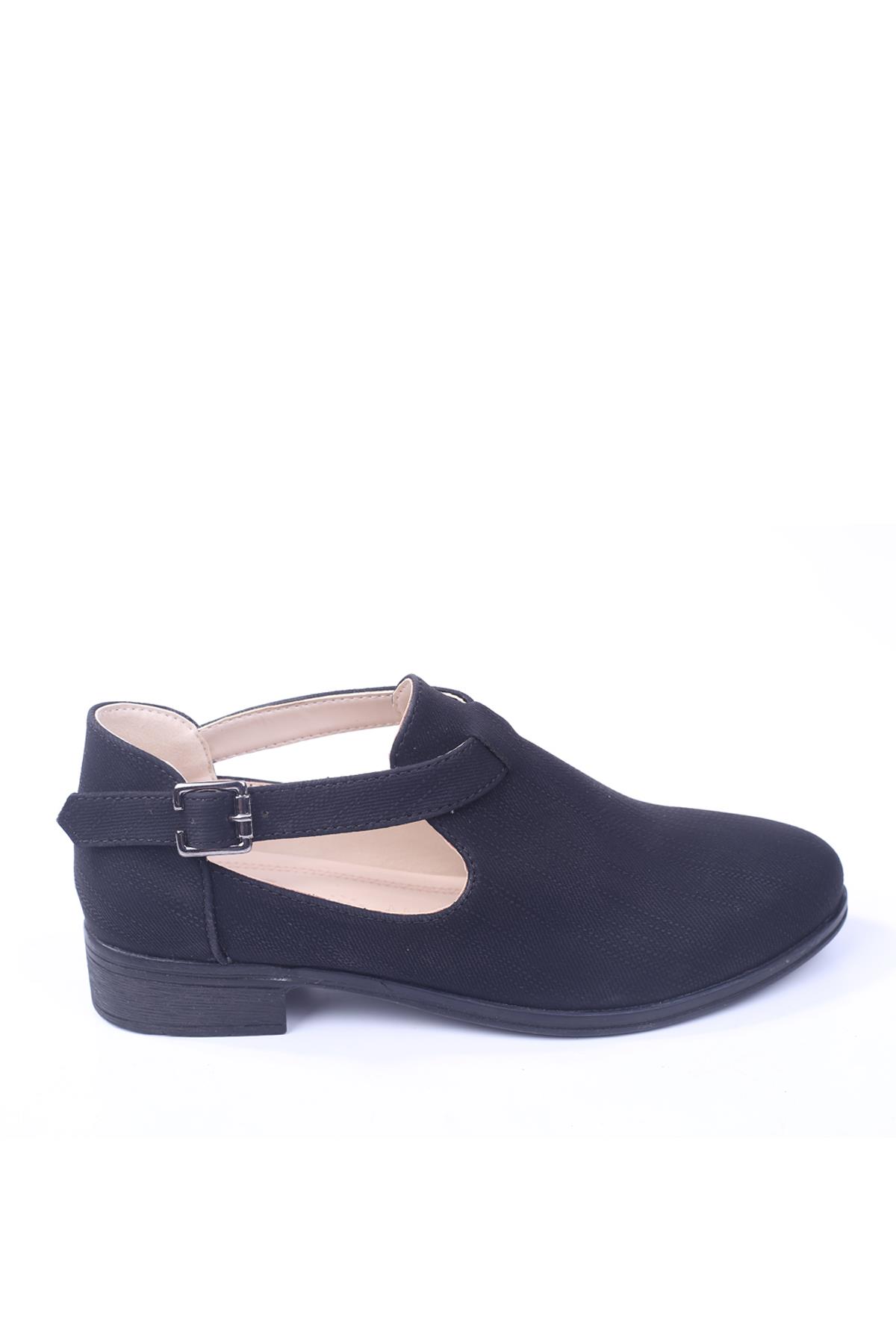 952 Kadın Siyah Günlük Yazlık Ayakkabı - Görsel 4