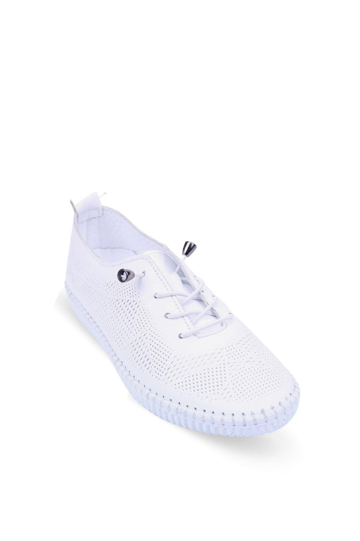 7892 Kadın Günlük Hakiki Deri Ortopedik Ayakkabı - Görsel 8