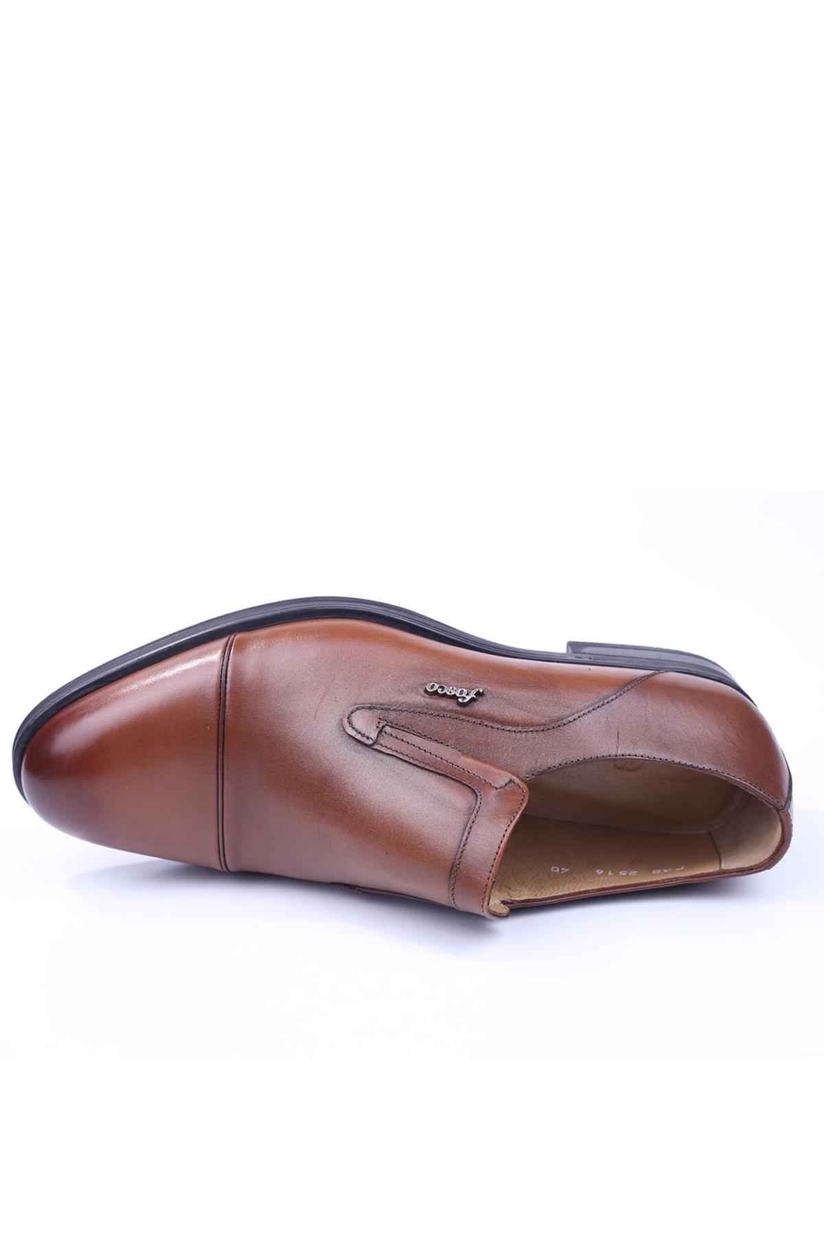 2516 Erkek Hakiki Deri Bağcıksız Klasik Ayakkabı - Görsel 5