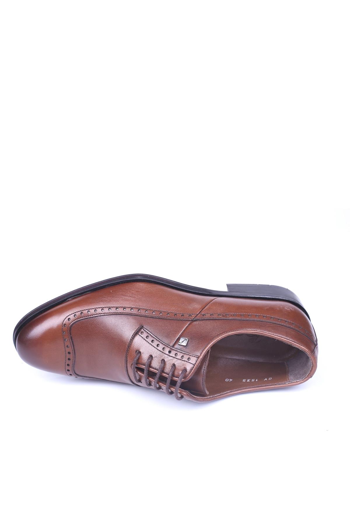 1535 Erkek Bağcıklı Neolit Taban Klasik Deri Ayakkabı - Görsel 4