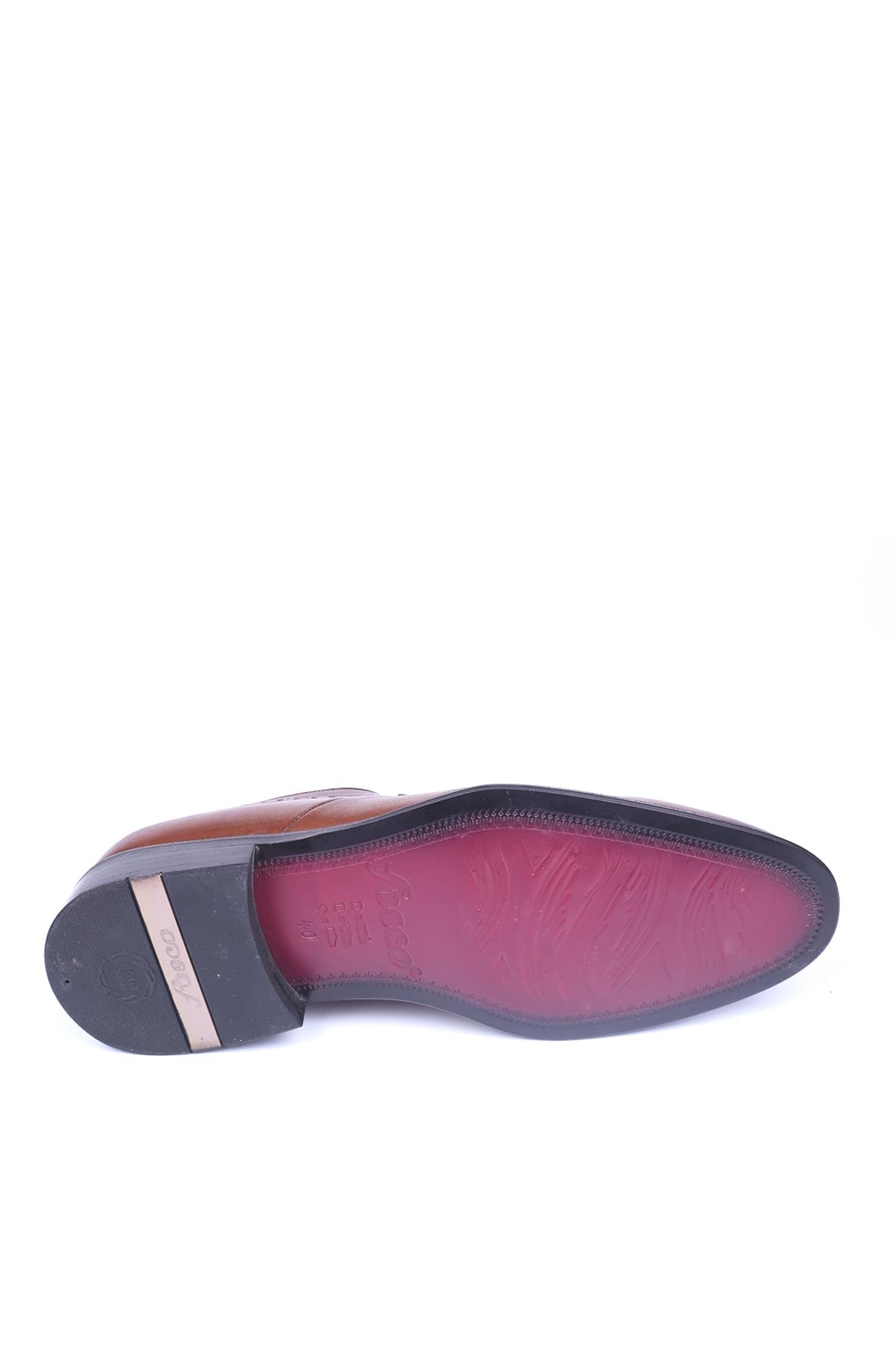 1535 Erkek Bağcıklı Neolit Taban Klasik Deri Ayakkabı - Görsel 5