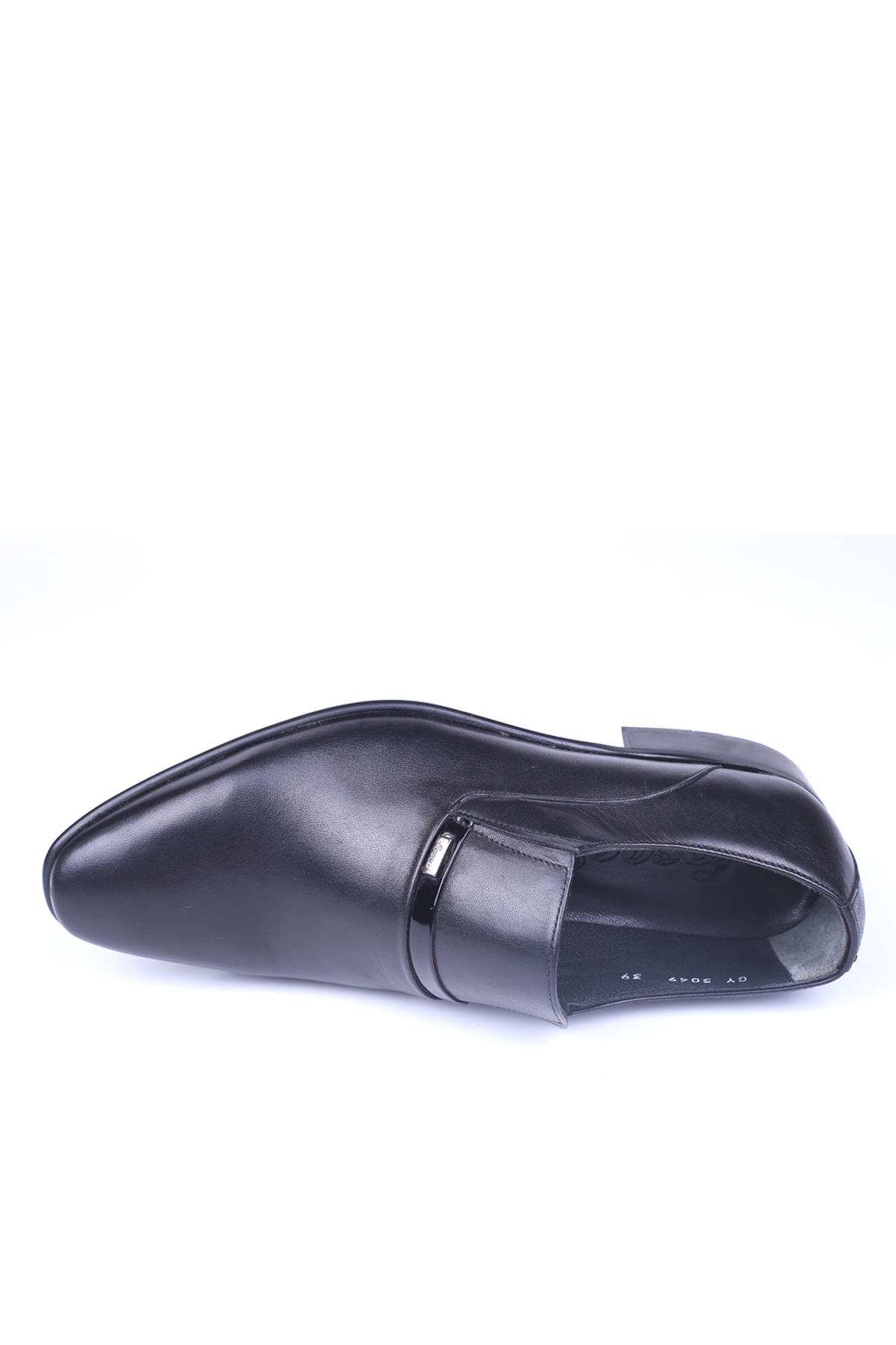 5049 Erkek Bağcıksız Hakiki Deri Klasik Ayakkabı - Görsel 5