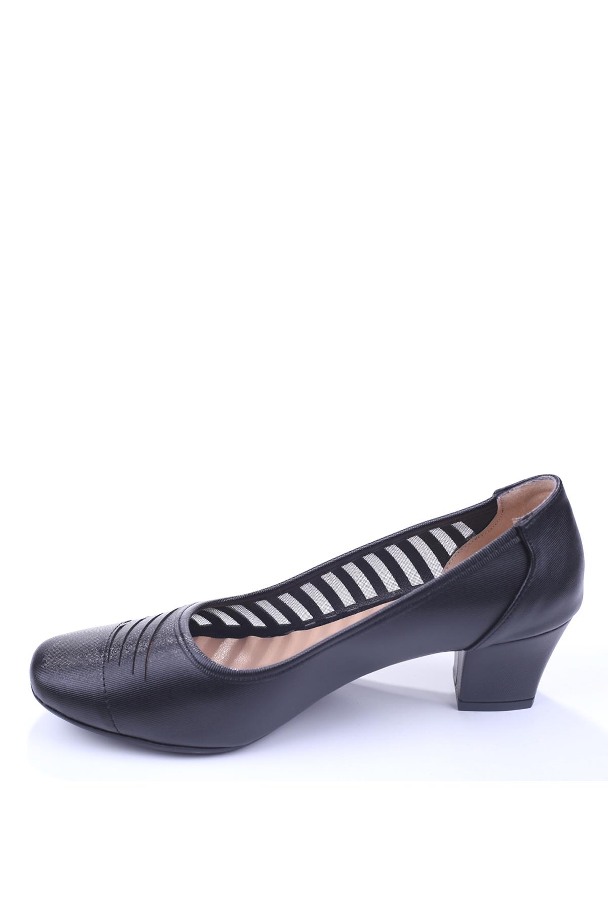 Gold Step 0370 Kadın Siyah 5 Cm Topuk Günlük Fileli Ayakkabı - Görsel 4