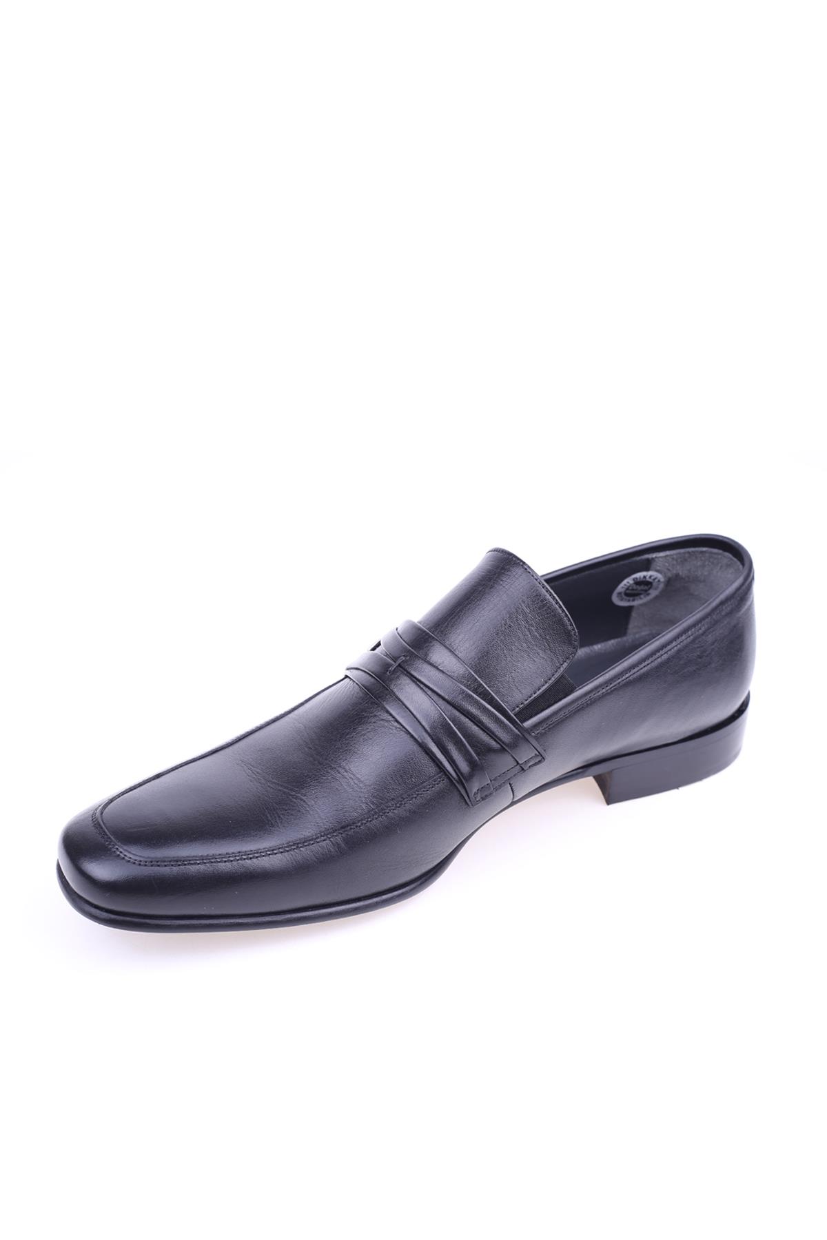 1076 Erkek Neolit Taban Klasik Bağcıksız Deri Ayakkabı - Görsel 4