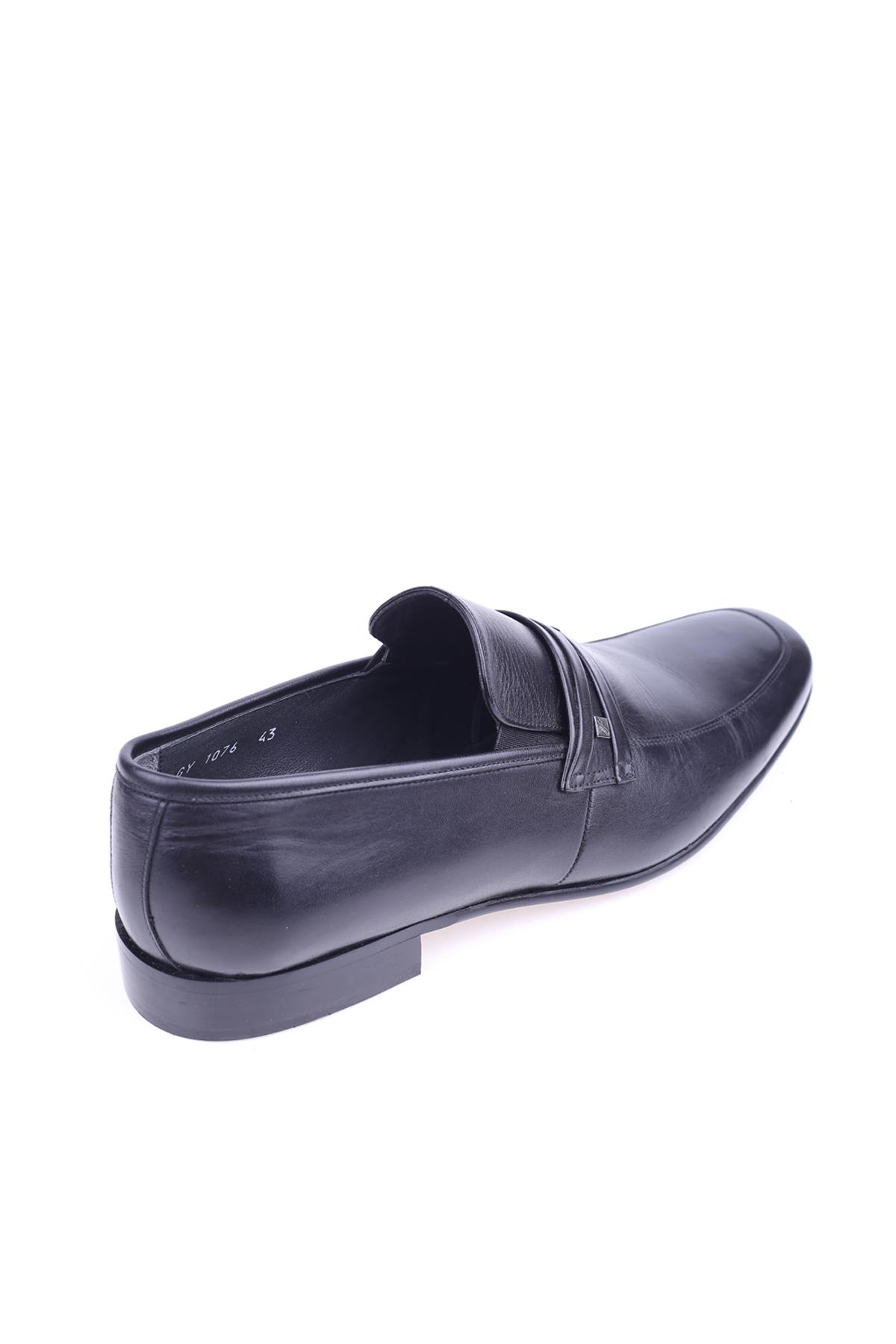 1076 Erkek Neolit Taban Klasik Bağcıksız Deri Ayakkabı - Görsel 5