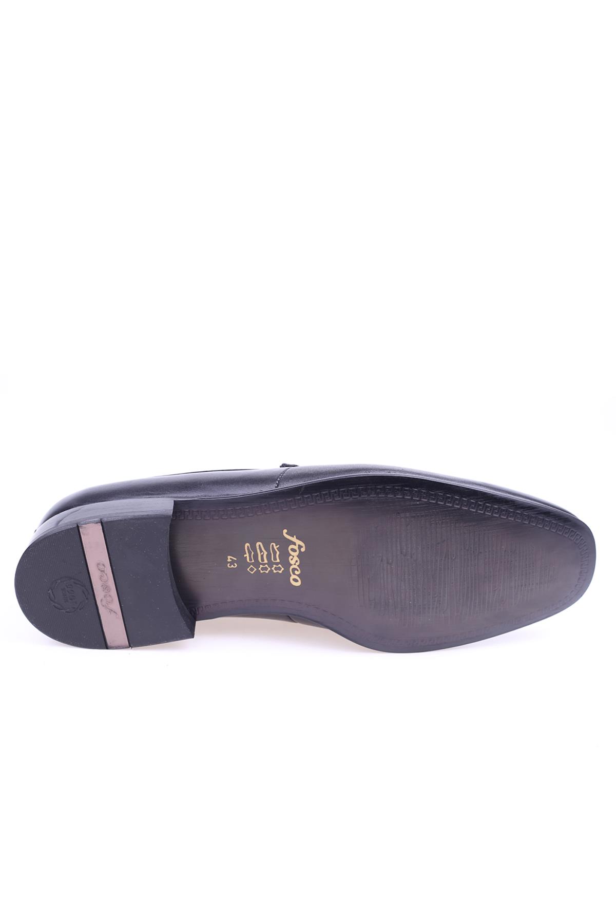 1076 Erkek Neolit Taban Klasik Bağcıksız Deri Ayakkabı - Görsel 6