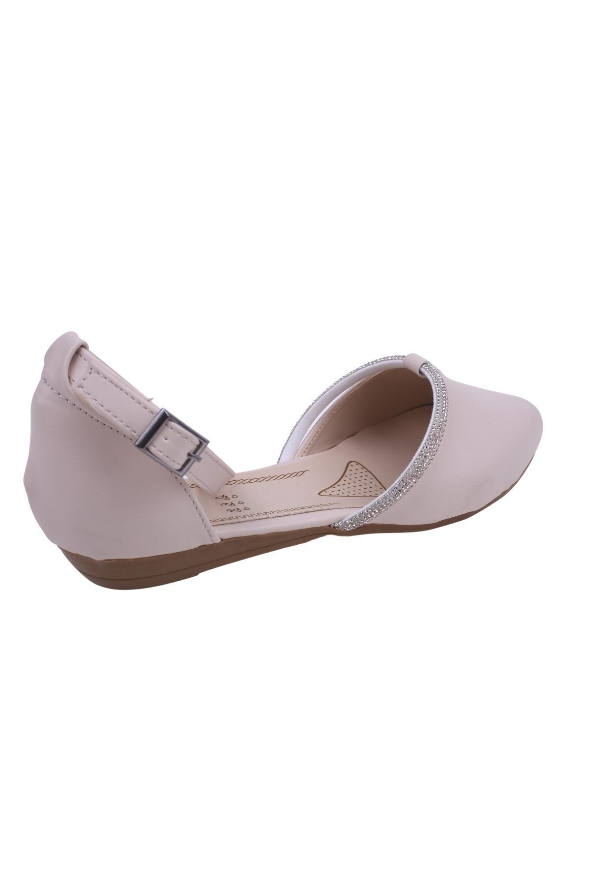 2070 Kadın Bilekten Bağlamalı Babet Ayakkabı - Görsel 5