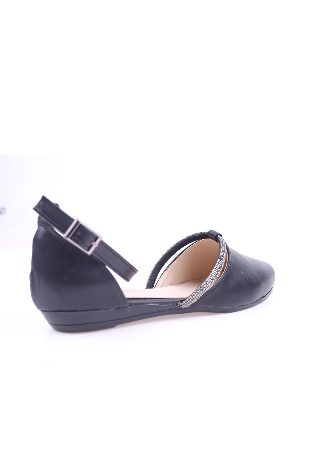 2070 Kadın Bilekten Bağlamalı Babet Ayakkabı - Görsel 5