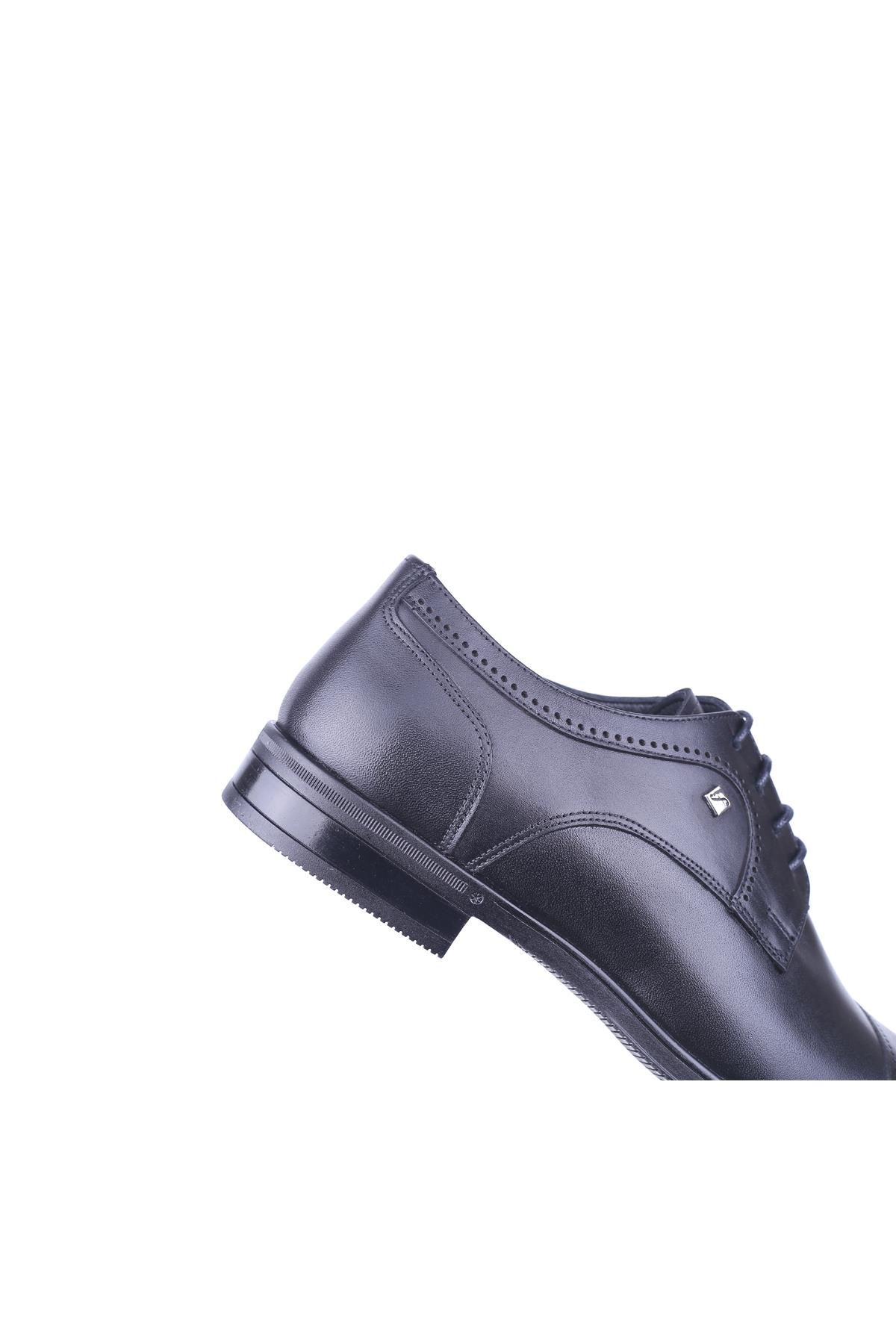 7066-1 Erkek Hakiki Deri Klasik Kauçuk Ayakkabı - Görsel 7