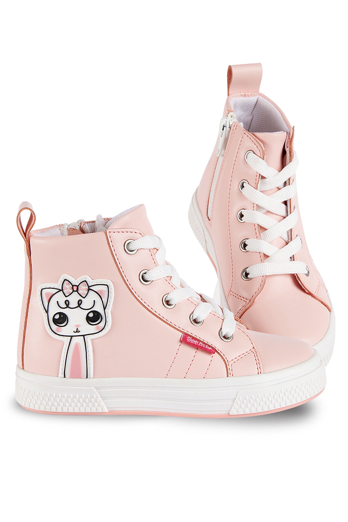 Kedicik Pembe Kız Çocuk Sneakers Spor Ayakkabı - Görsel 3